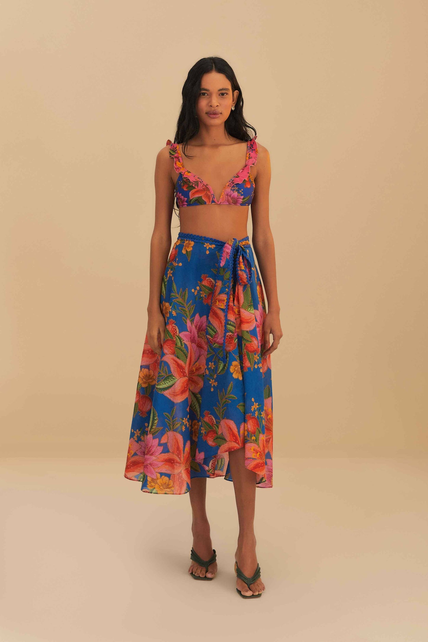 SUMMER FRUIT MIDI SKIRT