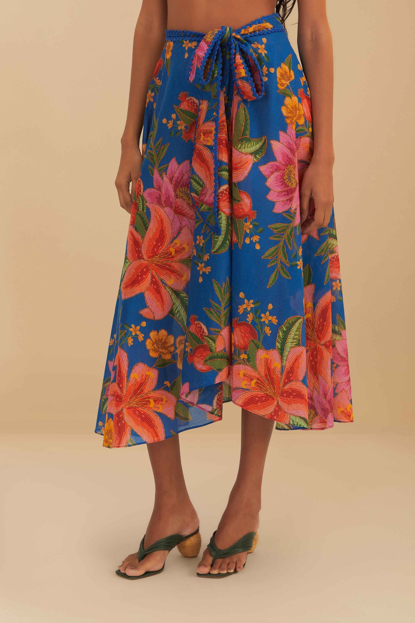 SUMMER FRUIT MIDI SKIRT