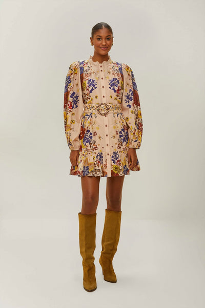 Pink Beauty Bouquet Puff Sleeve Mini Dress – FARM Rio