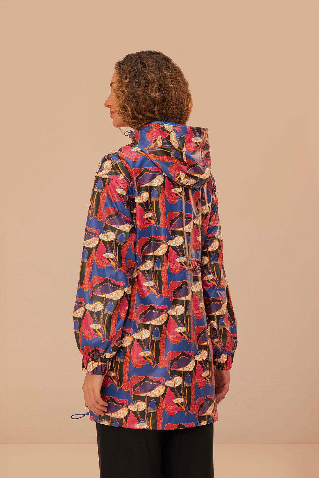 Wild Mushrooms Short Raincoat