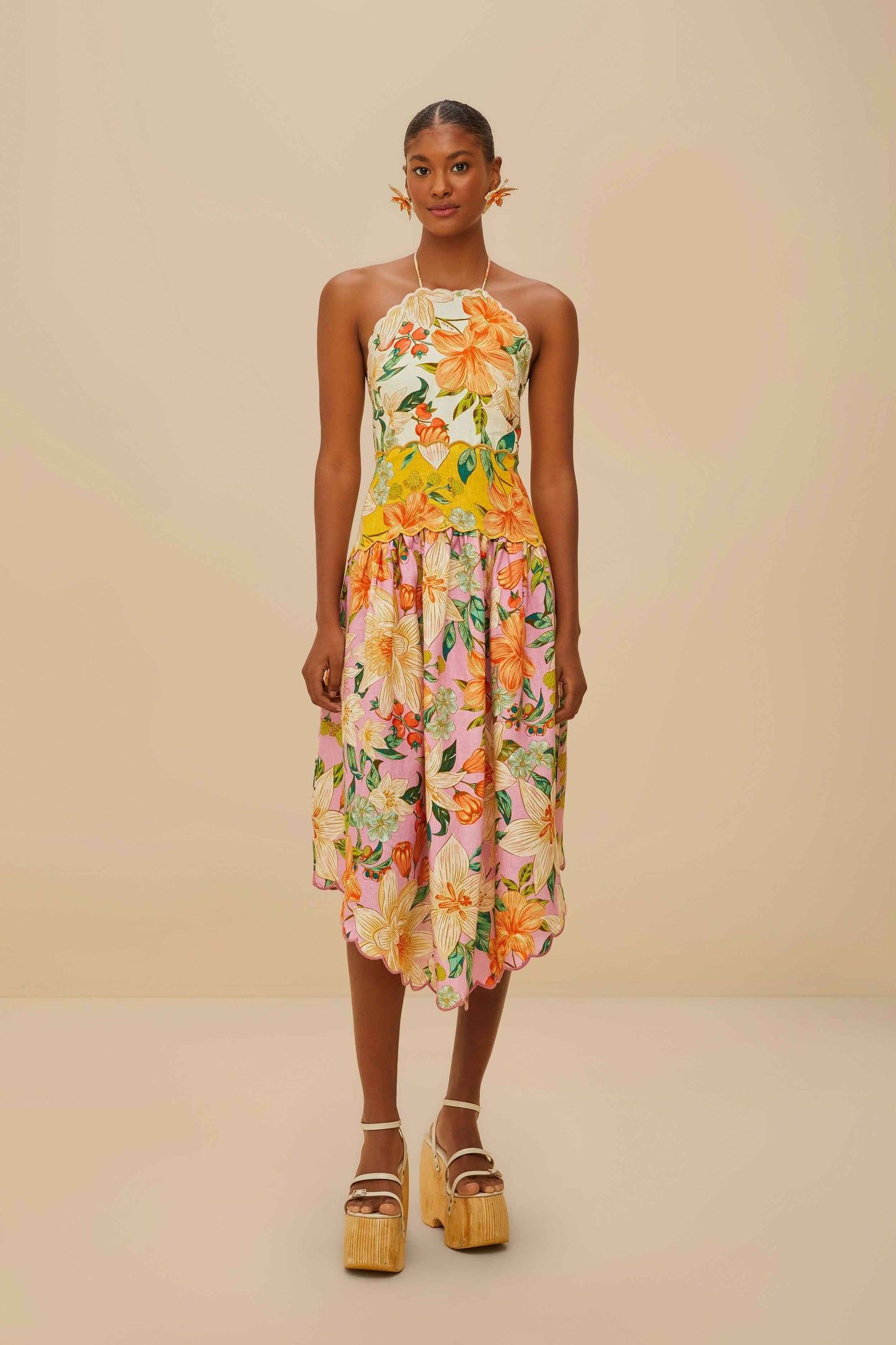Guaragarden Sleeveless Midi Dress