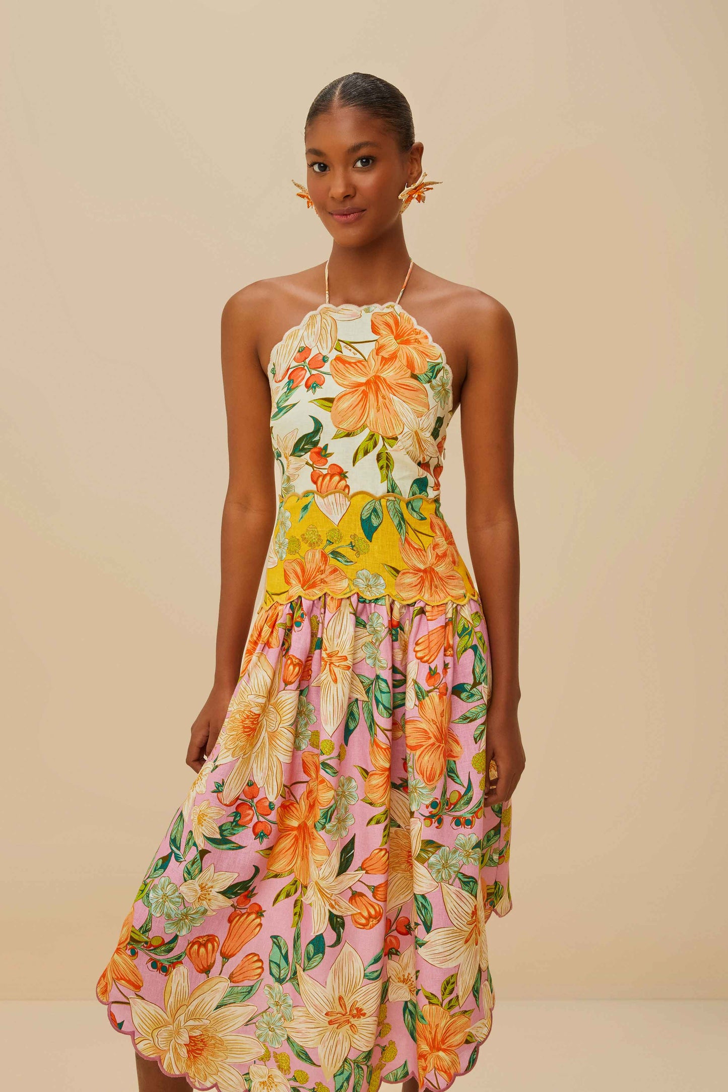 Guaragarden Sleeveless Midi Dress