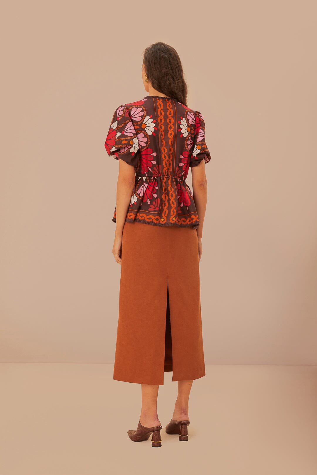 Caramel Midi Skirt