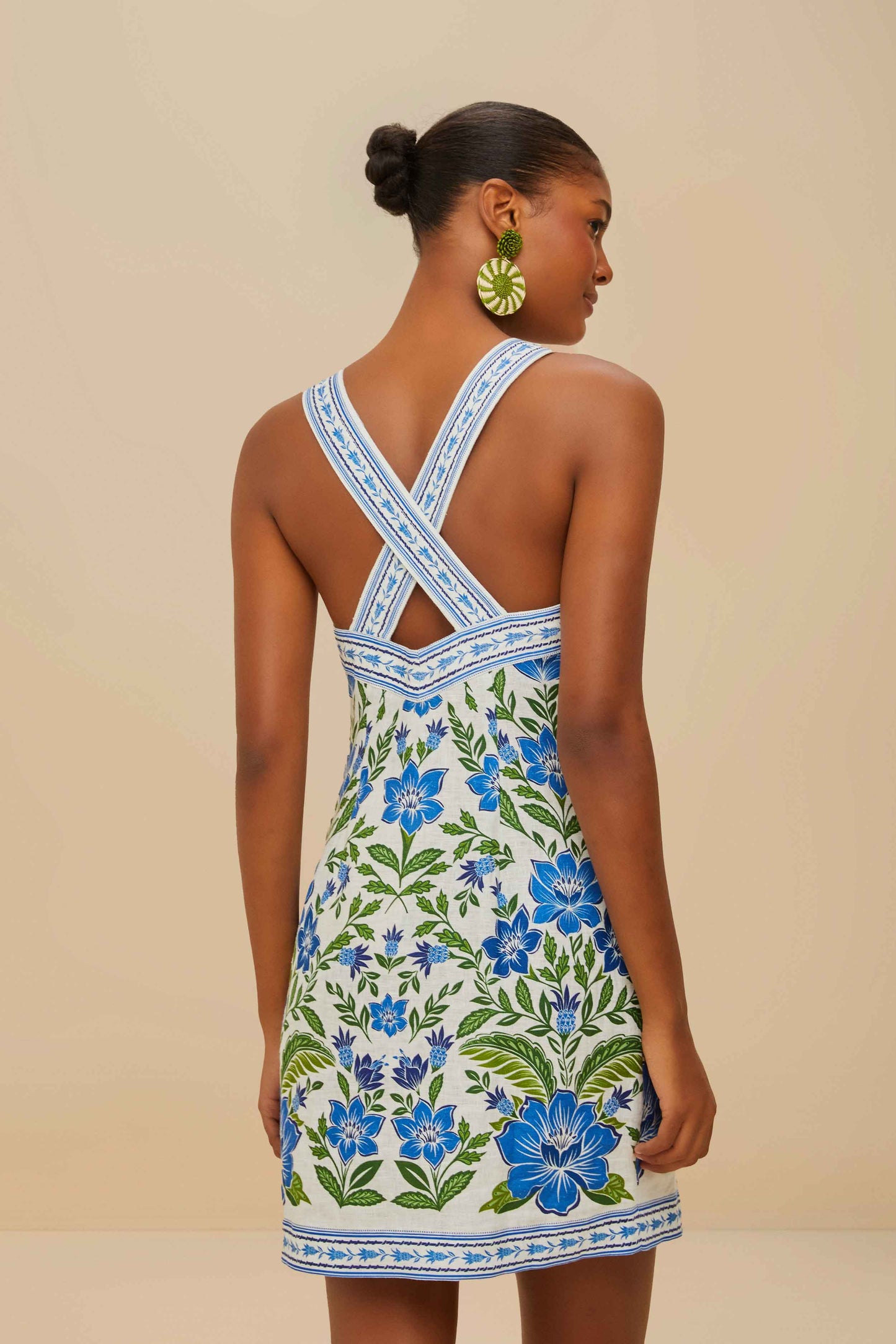 Off-White Tropicance Porcelain Garden Midi Dress