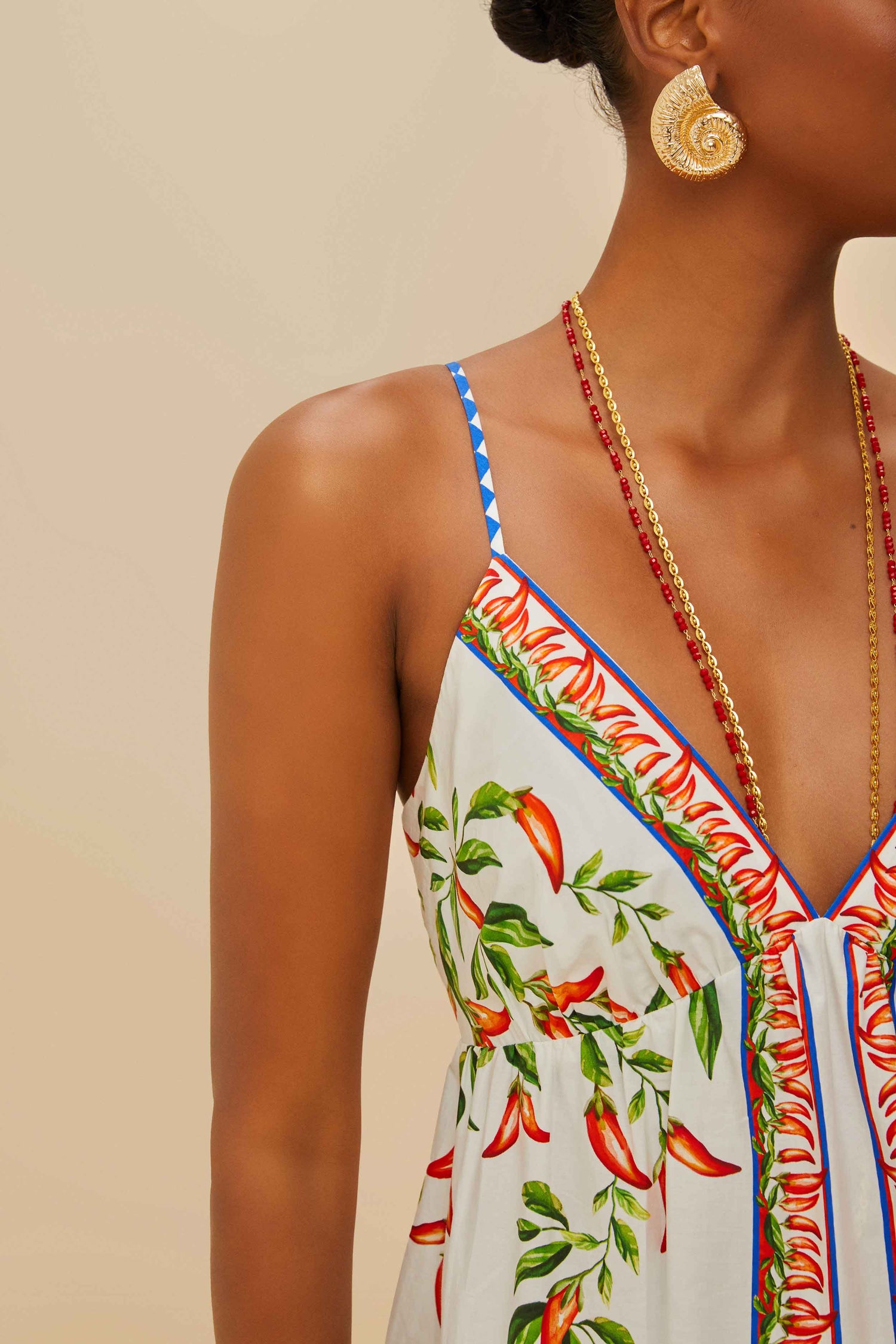 off-white picnic peppers ainika organic cotton mini dress Picnic Peppers Ainika Organic Cotton Minidress (Women)