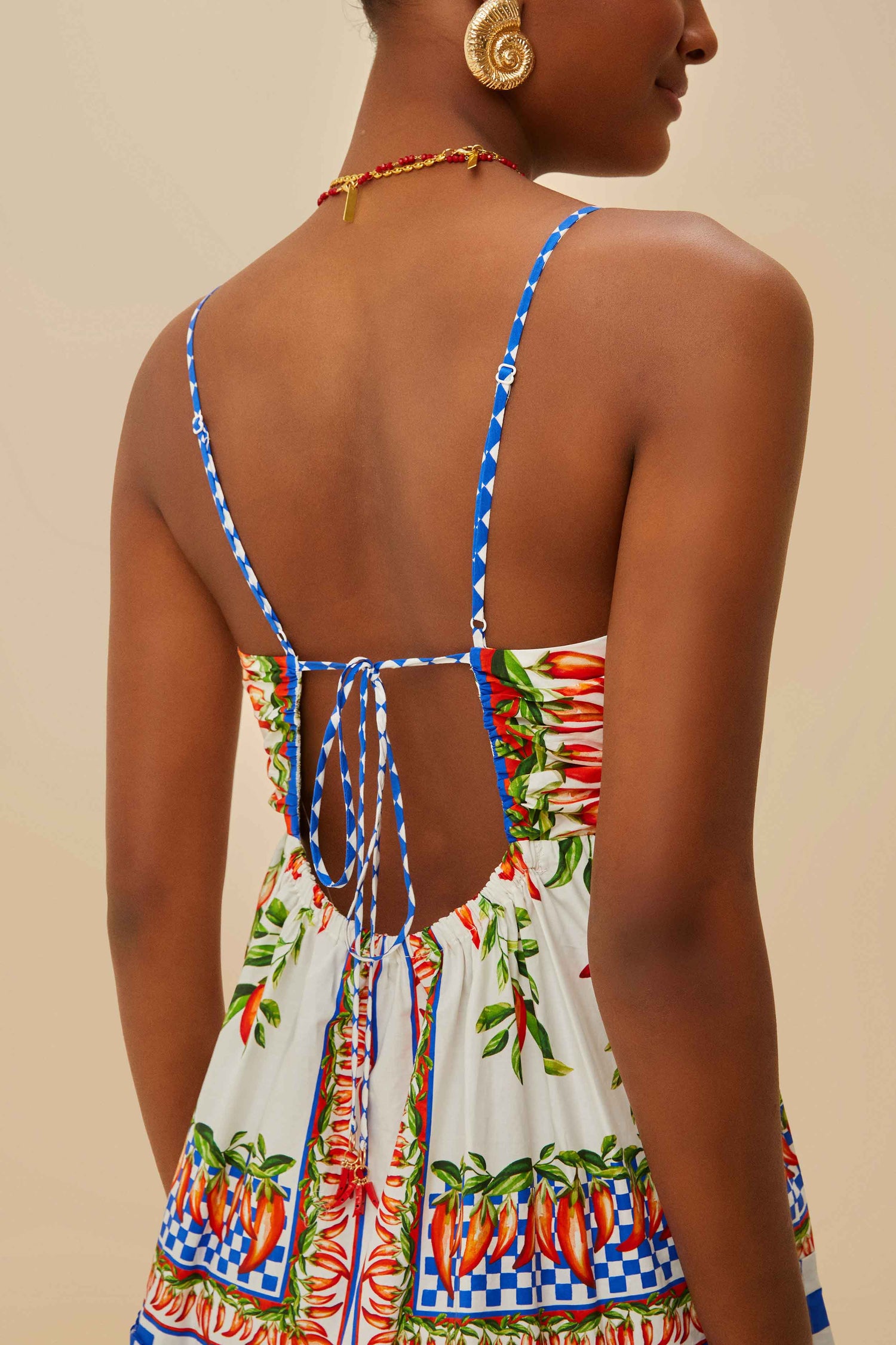 off-white picnic peppers ainika organic cotton mini dress Picnic Peppers Ainika Organic Cotton Minidress (Women)