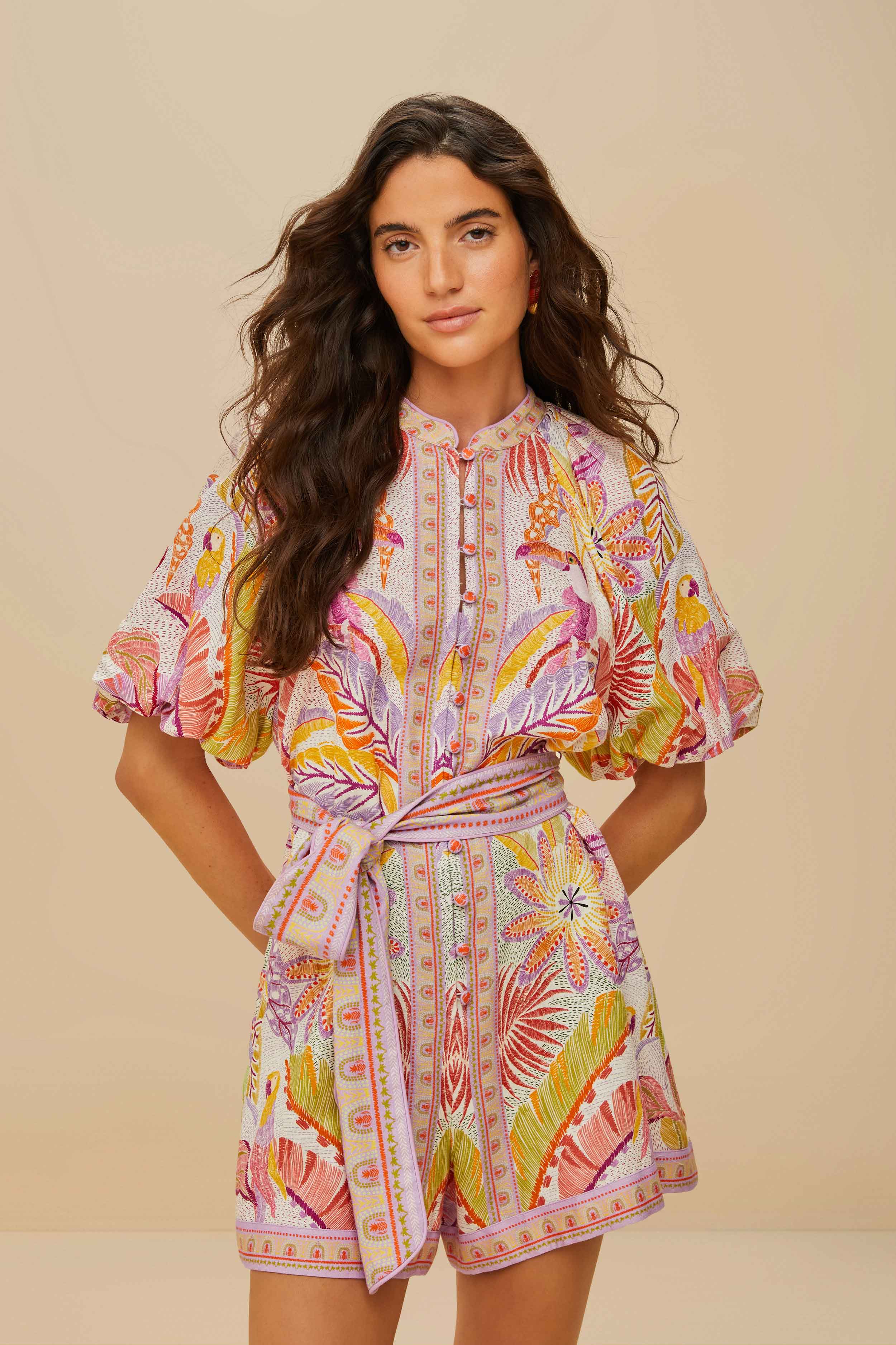Pearl Jungle Dots Tapestry Romper – FARM Rio