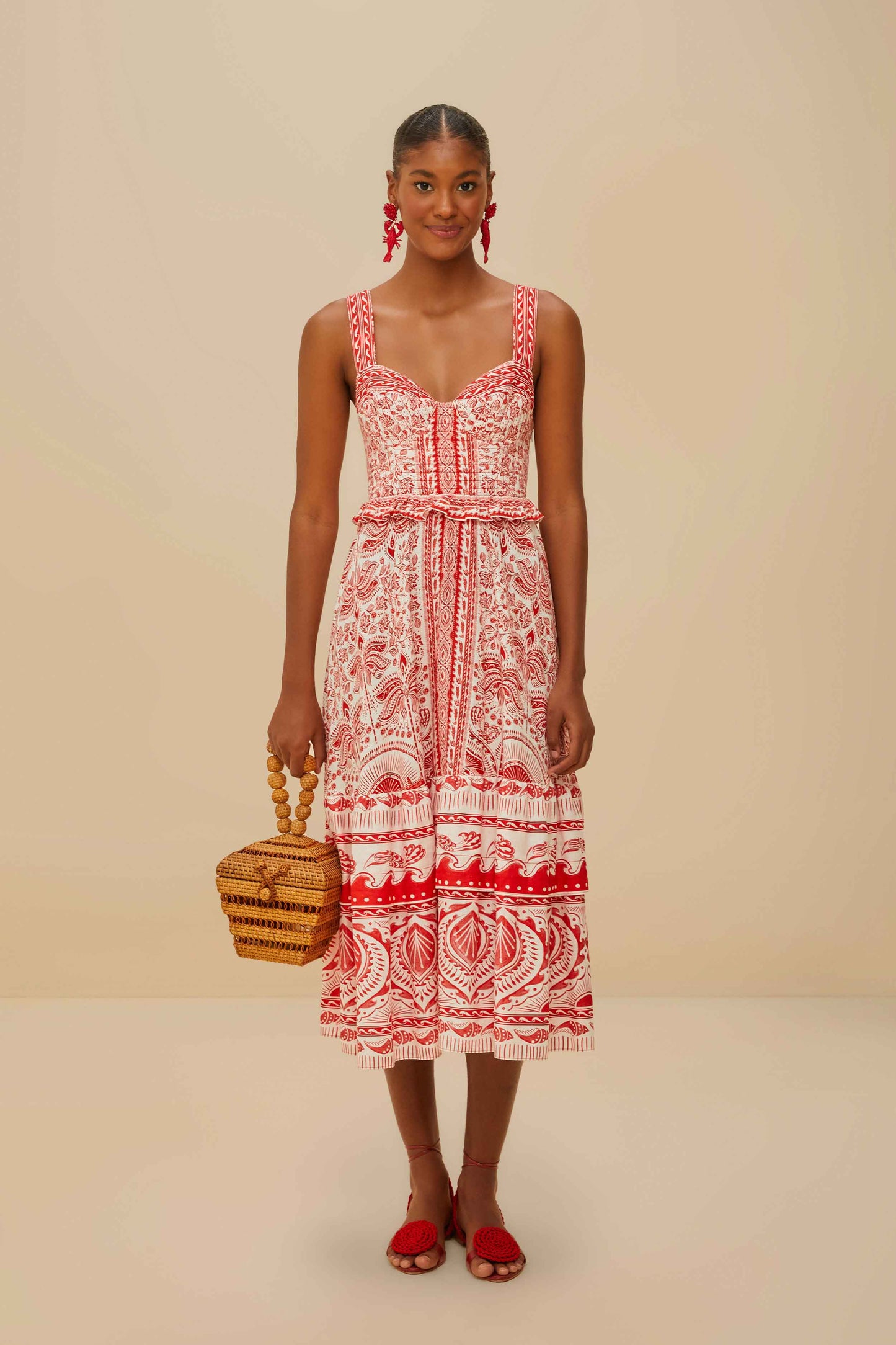 Red River Ride LENZING™ ECOVERO™ Euroflax™ Midi Dress