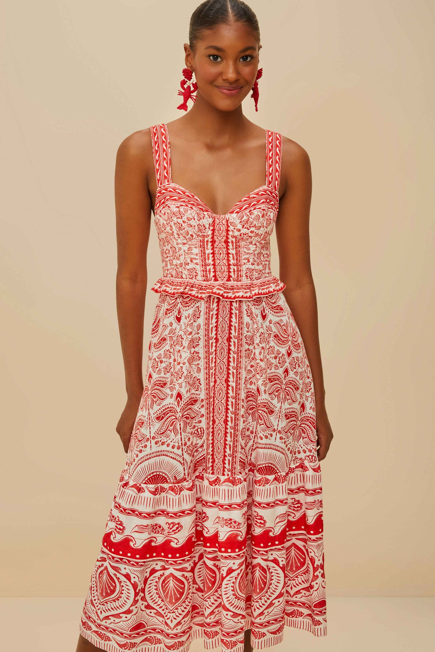 Red River Ride LENZING™ ECOVERO™ Euroflax™ Midi Dress