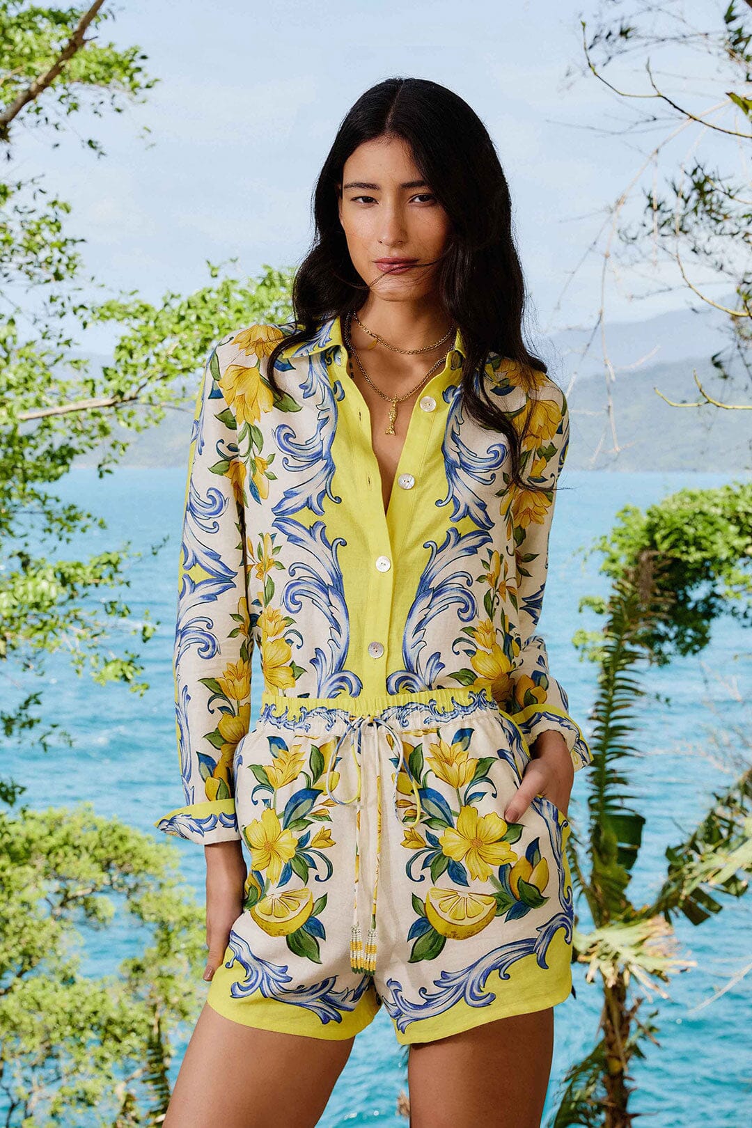 Off-White Sicily Scarf LENZING™ ECOVERO™ Euroflax™ Shorts