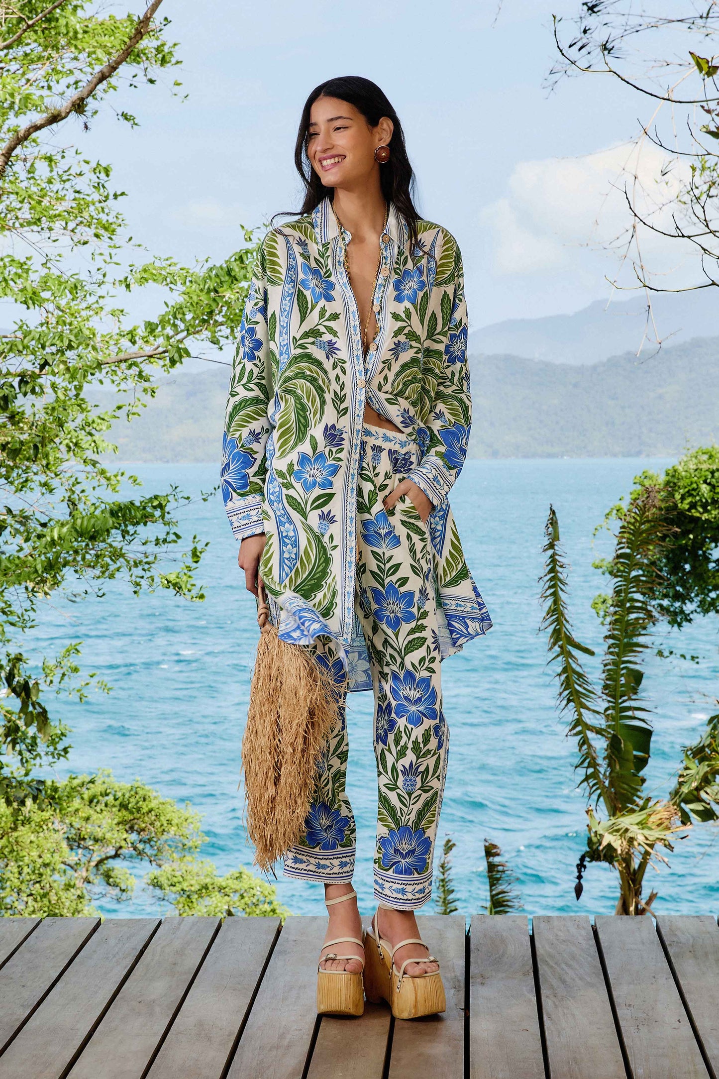 Off-White Tropicance LENZING™ ECOVERO™ Euroflax™ Chemise