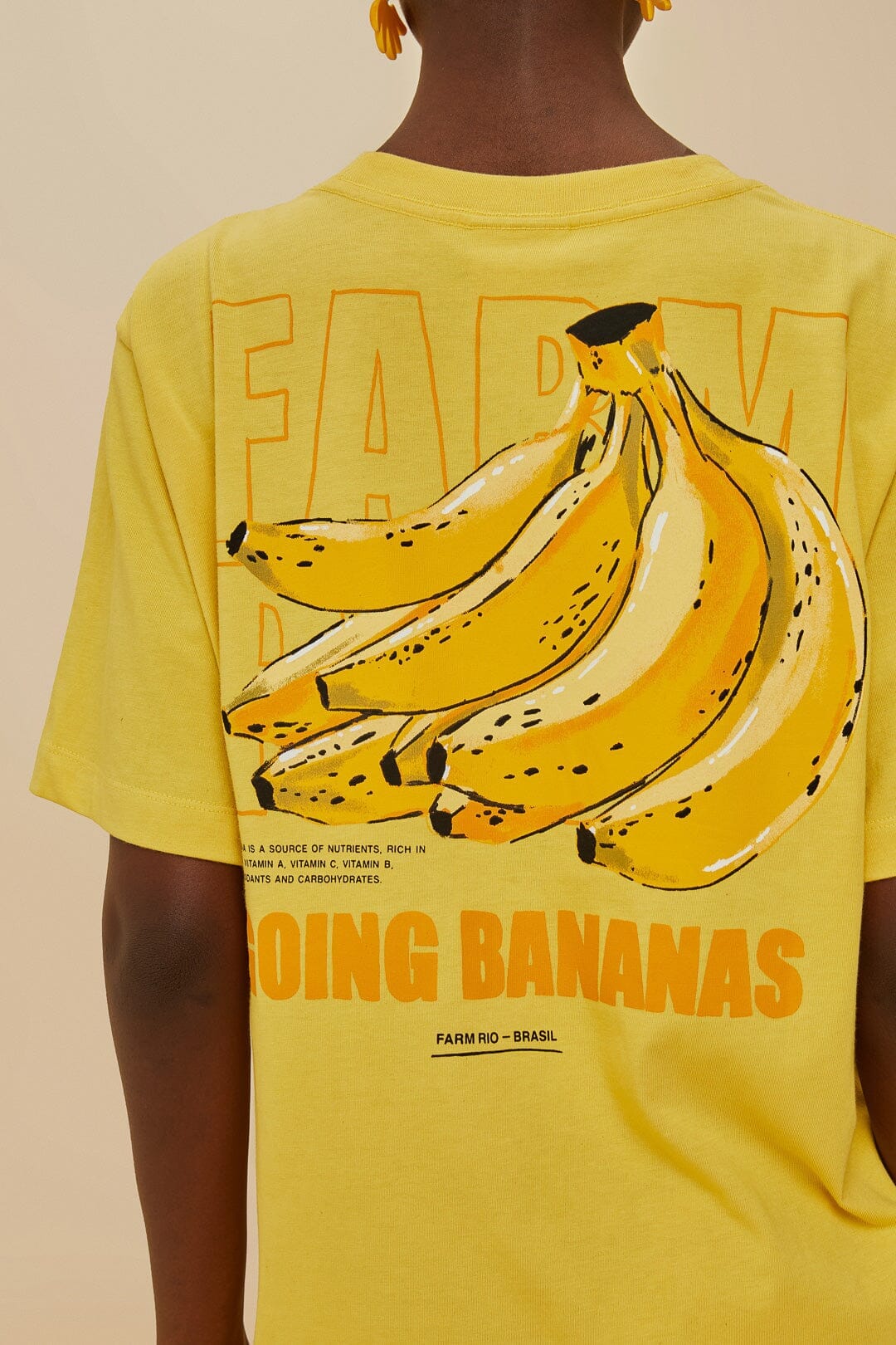 Pink Tropical Bananas Organic Cotton Relaxed T-Shirt