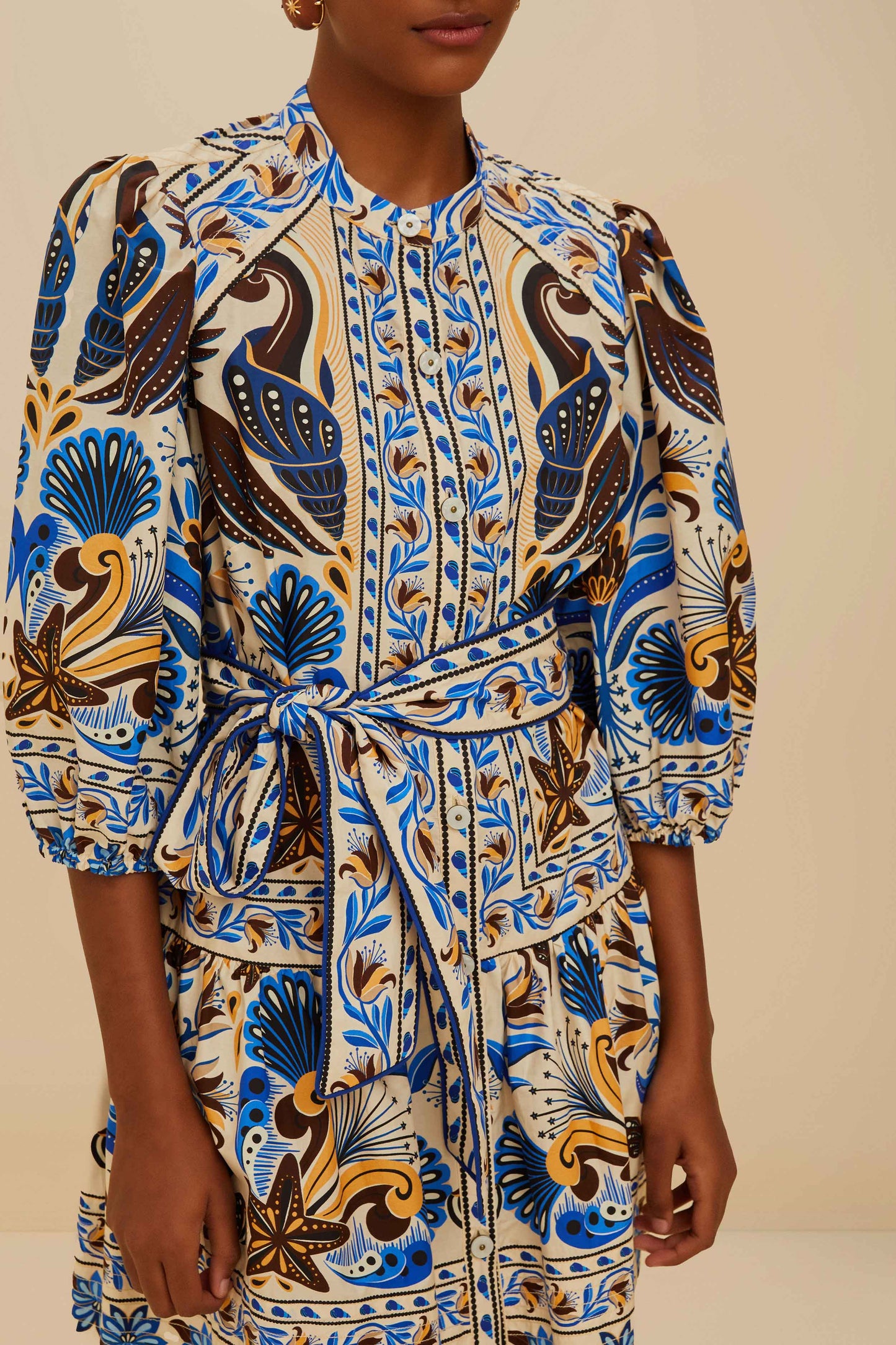 Sand Nature Land Organic Cotton Mini Dress