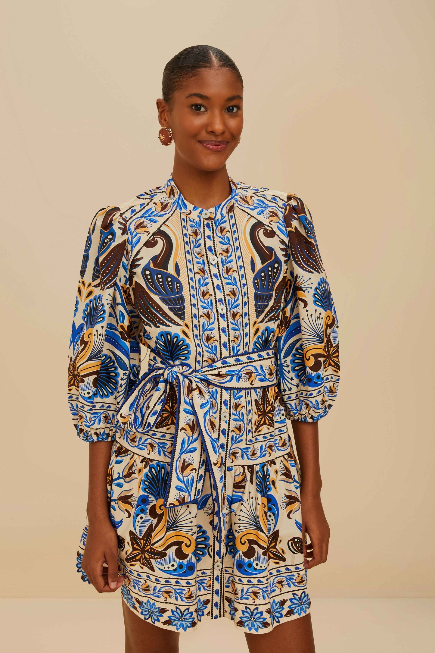 Sand Nature Land Organic Cotton Mini Dress