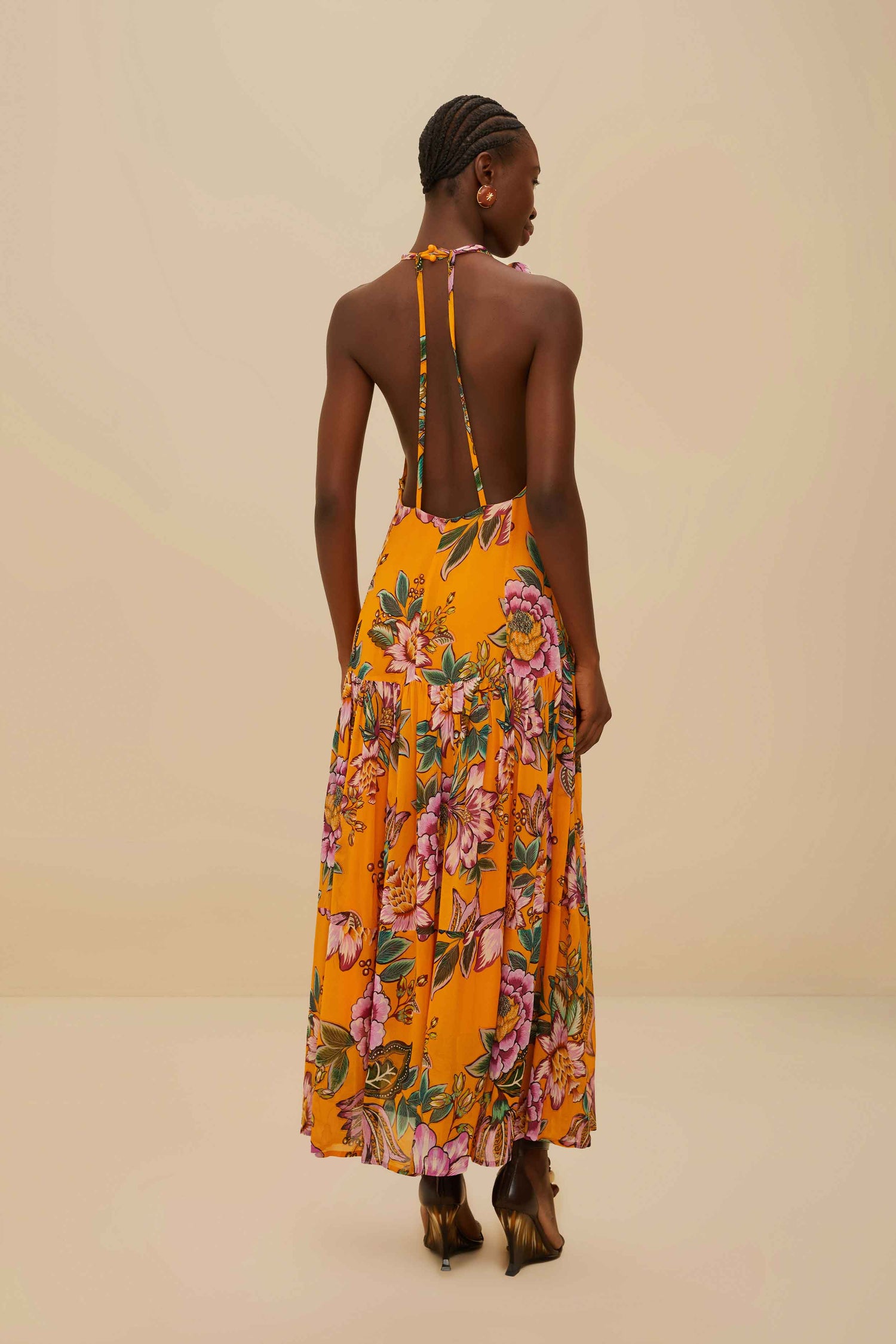 farm rio orange maxi dress FARM RIO
