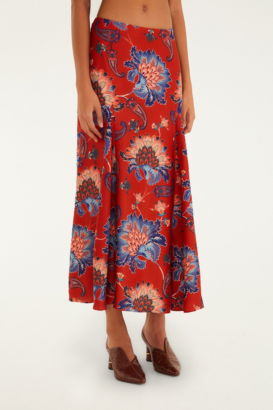 Red Luang Maxi Skirt