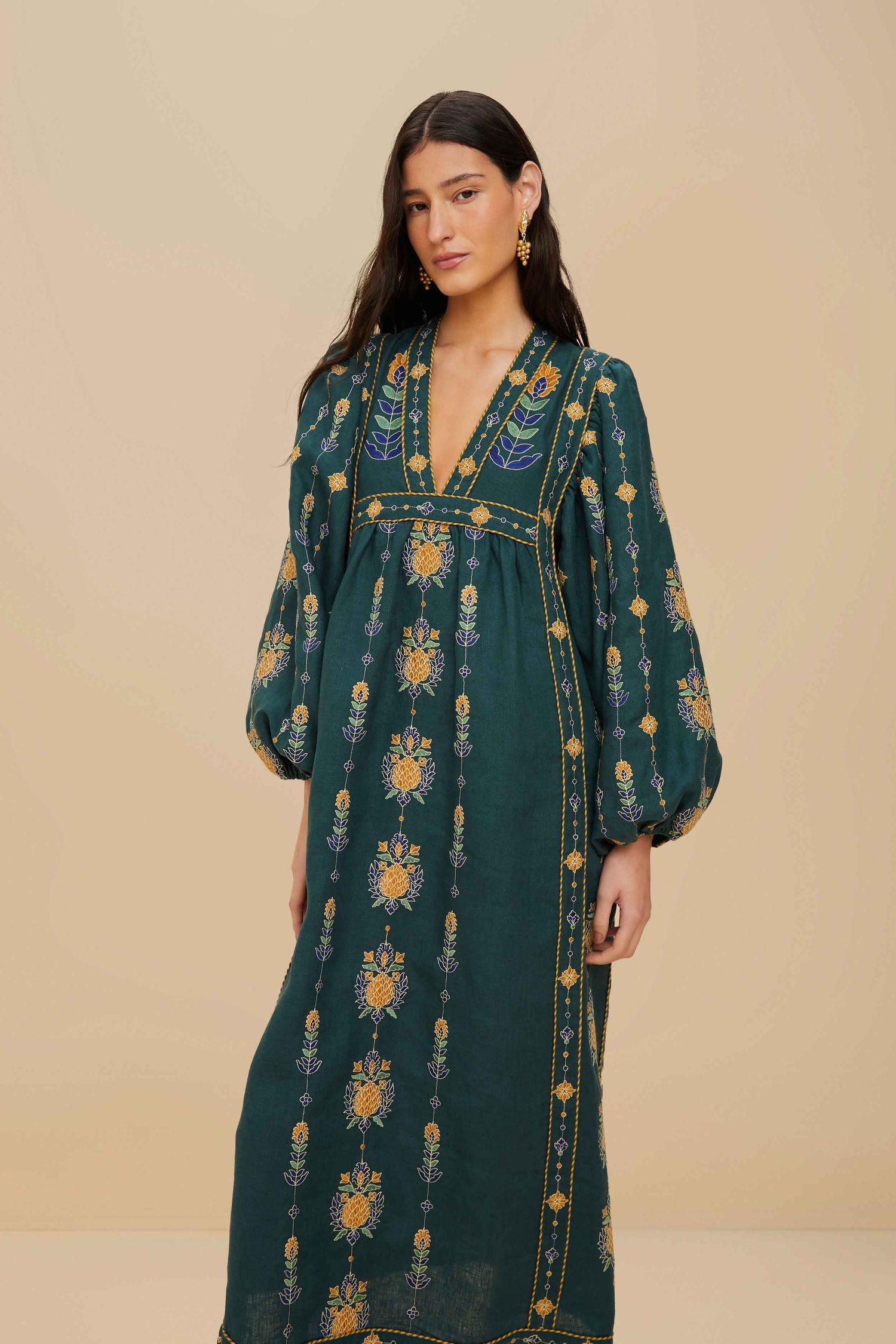 farm rio green pineapple dress FARM Rio Pineapple Bloom Dress