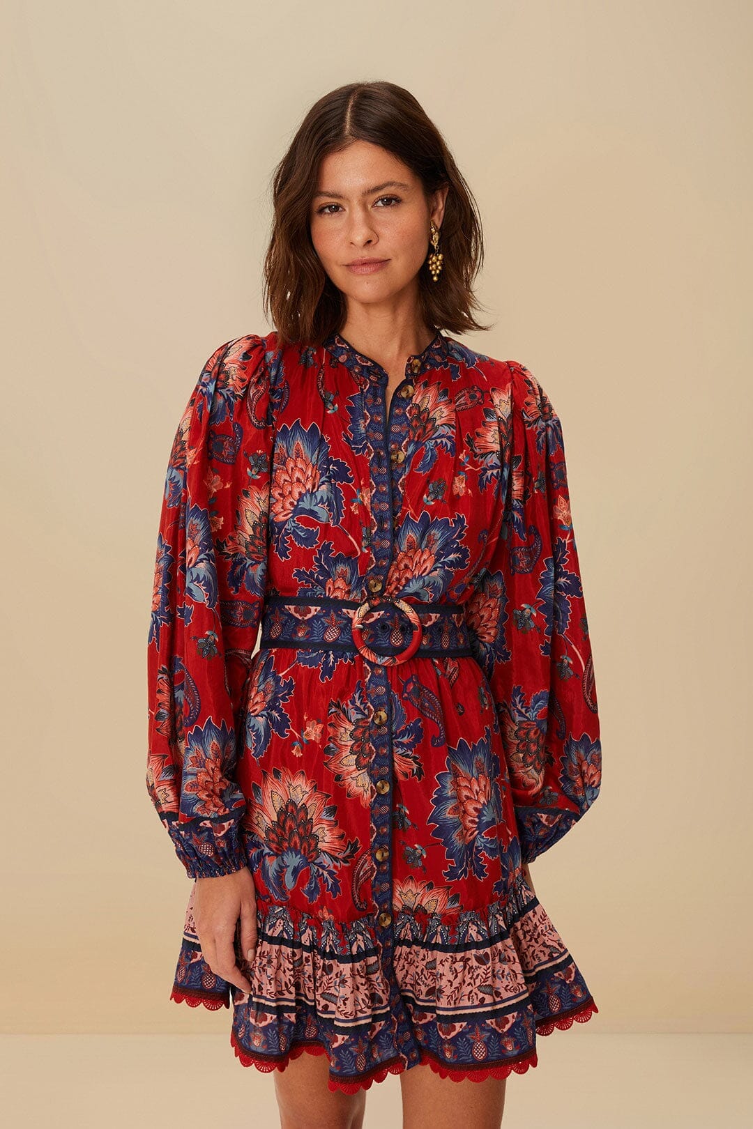 Red Luang Mini Dress