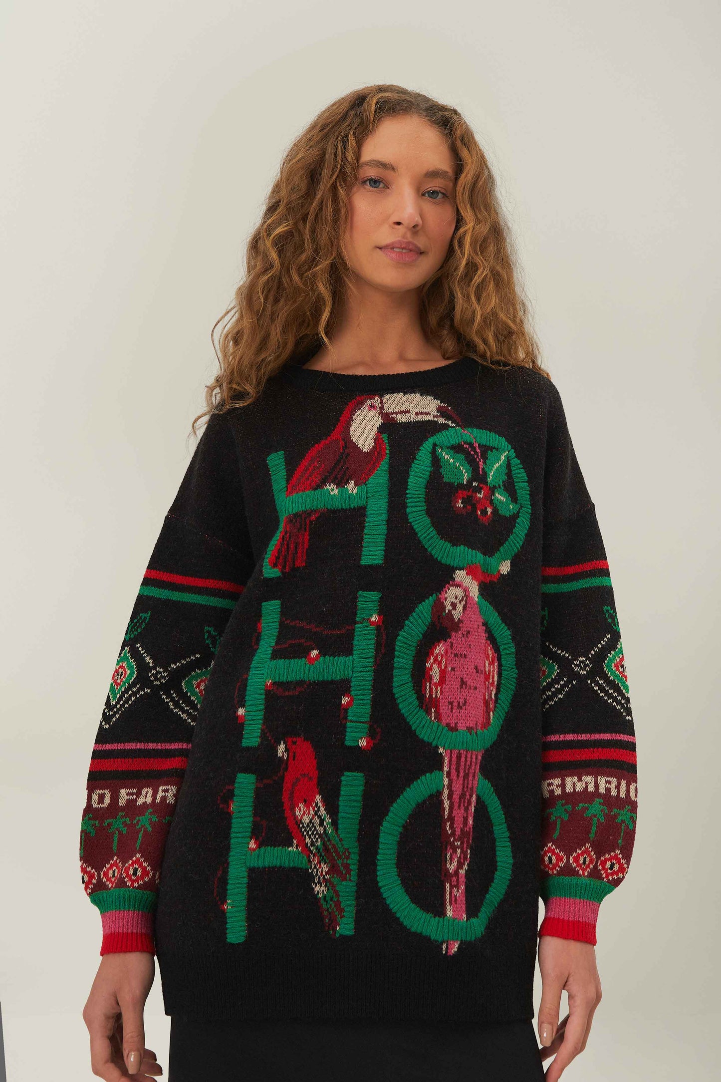 Black Hohoho Knit Sweater