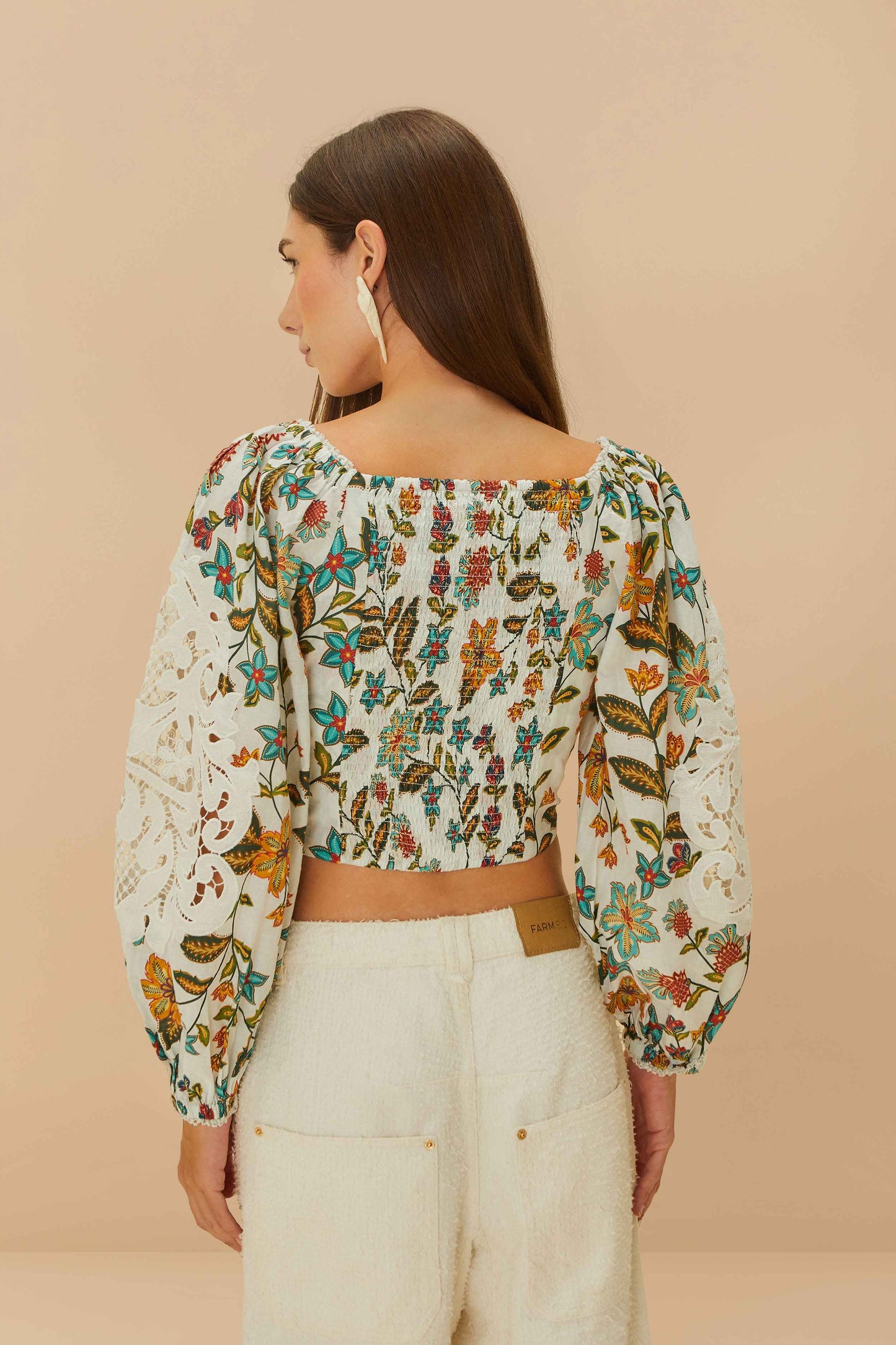 Off-White Botanicals Lace Blouse