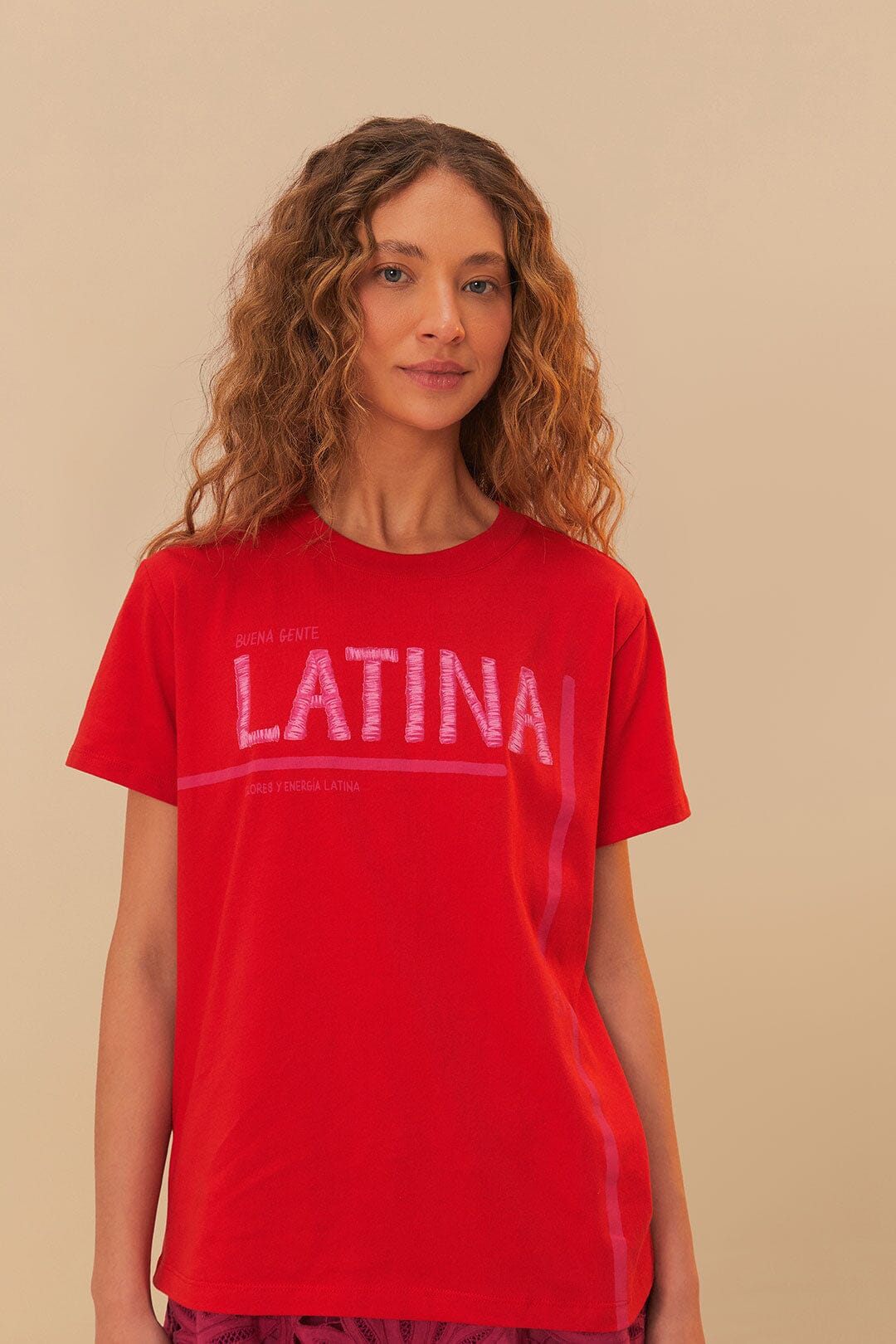 LATINA RED FIT T-SHIRT