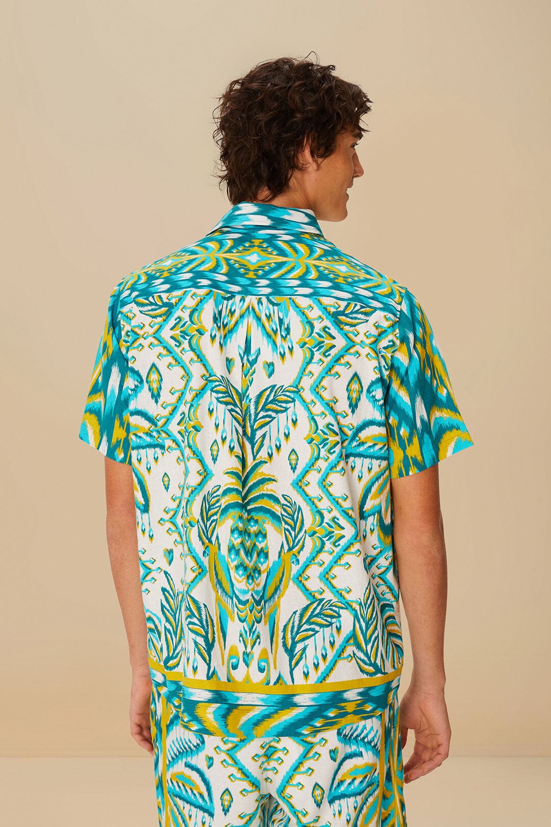 Sand Tropical Tapestry Shirt