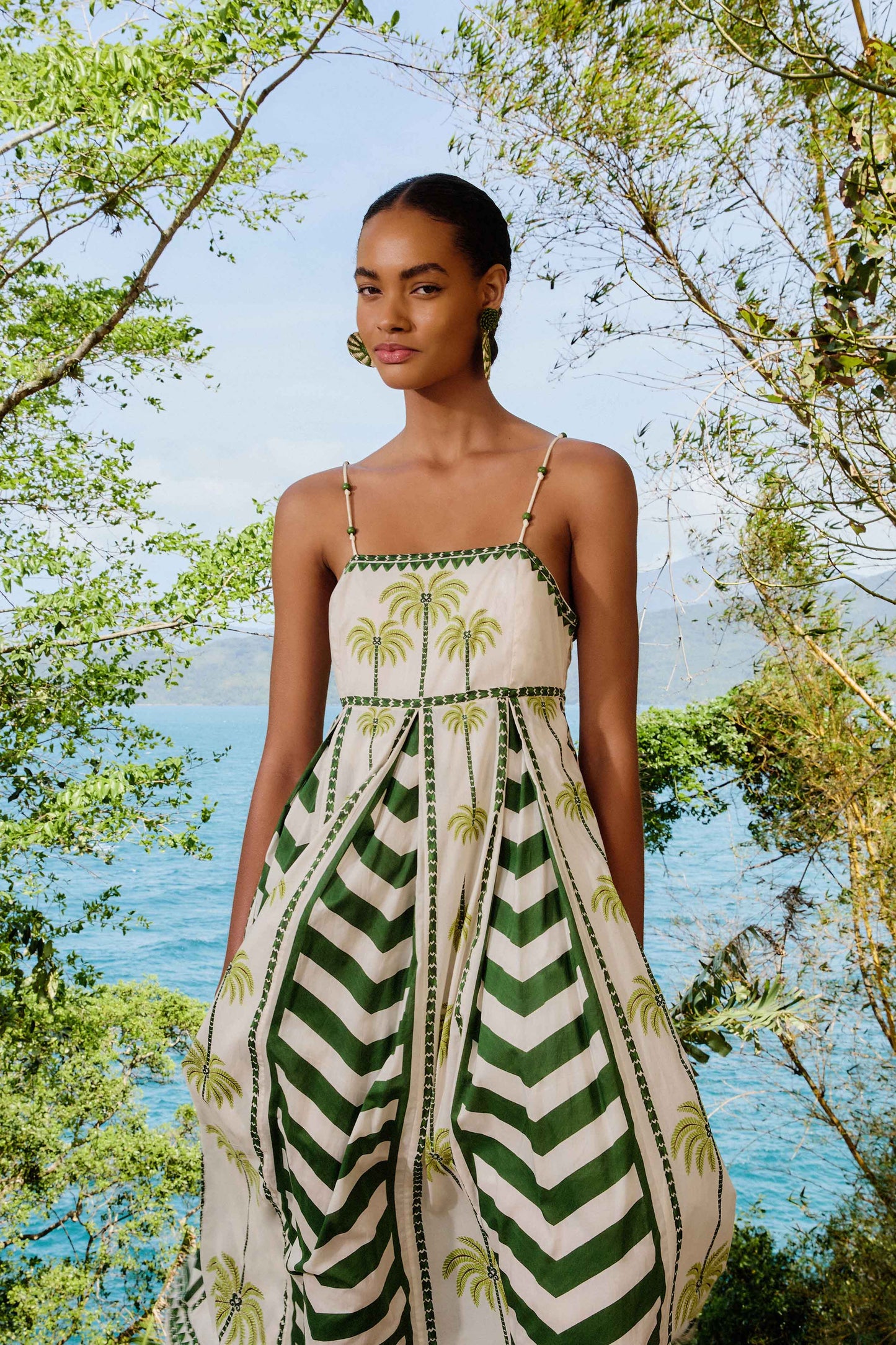 Off-White Milani Cocopalm Maxi Dress