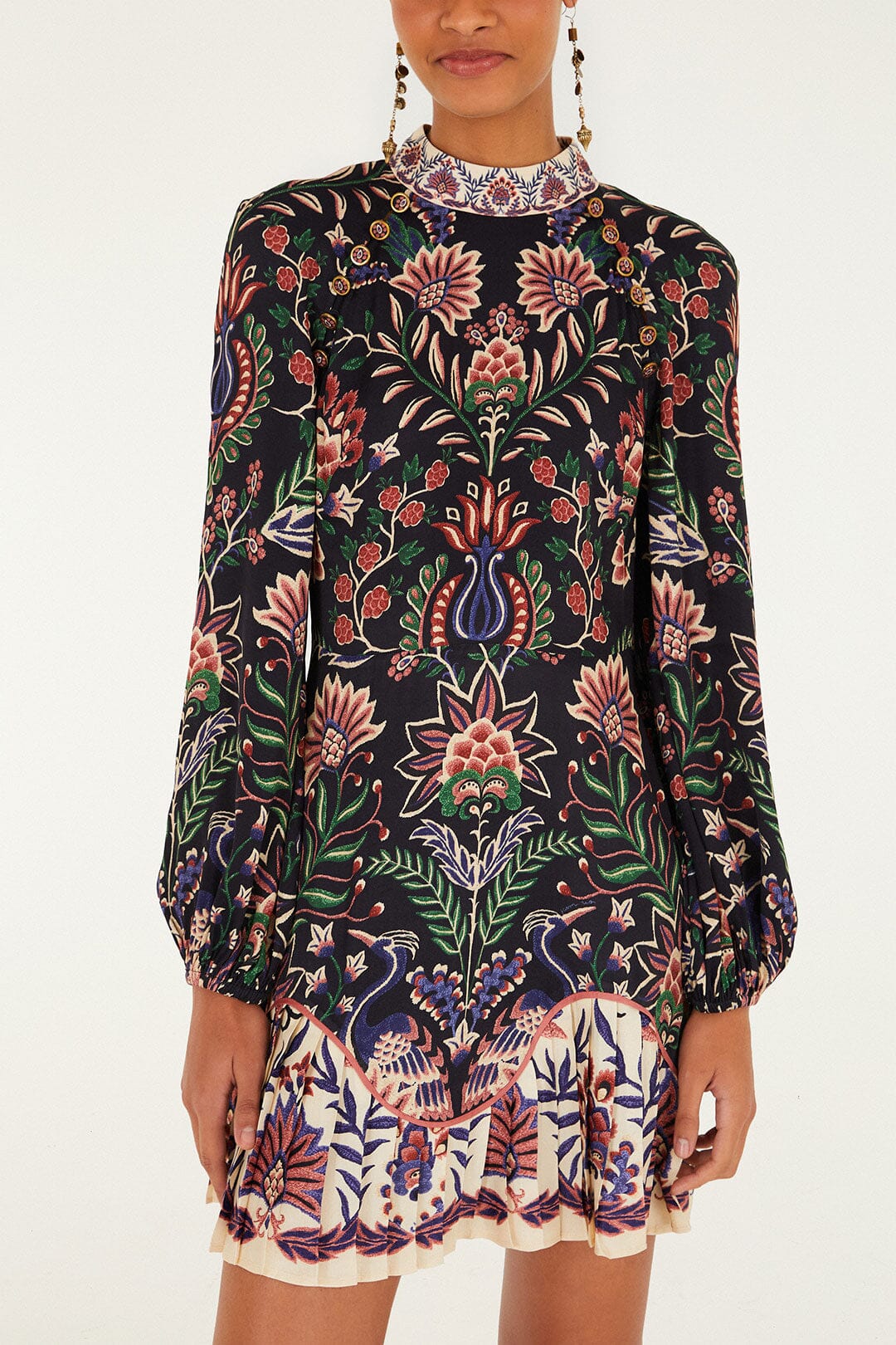 Black Marvelous Garden Lenzing� Ecovero� Mini Dress