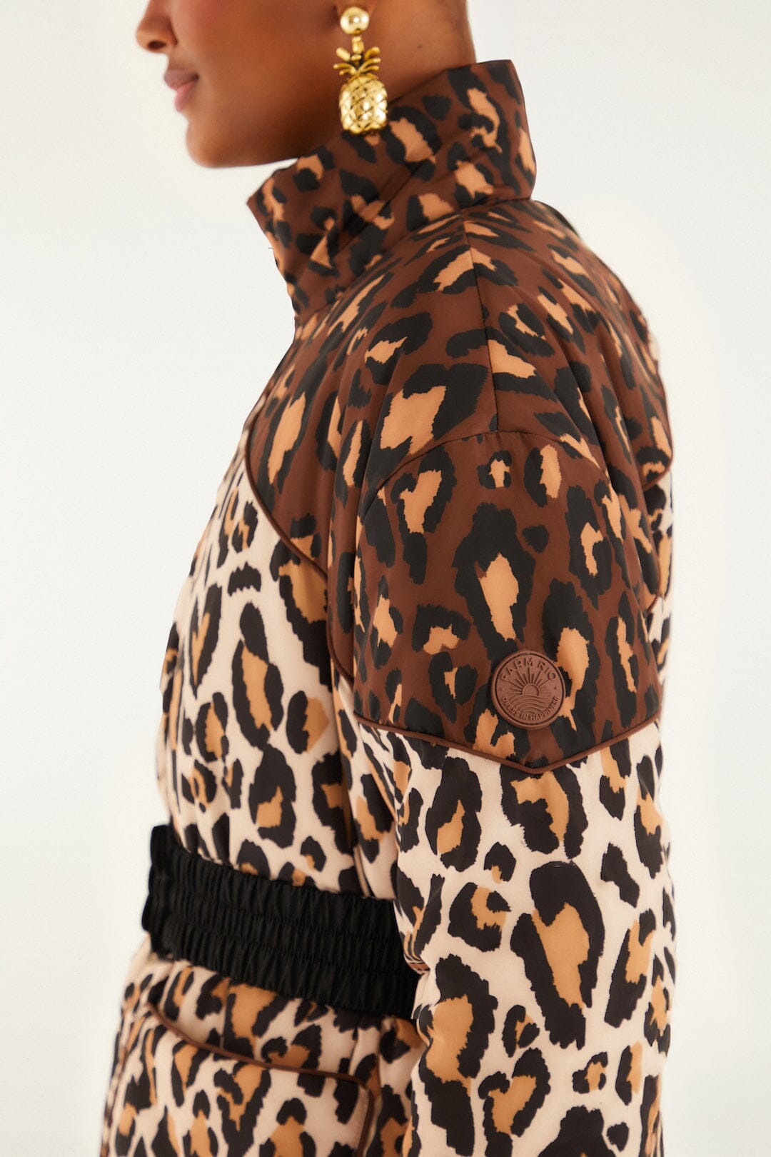 Black Marvelous Garden Puffer Jacket