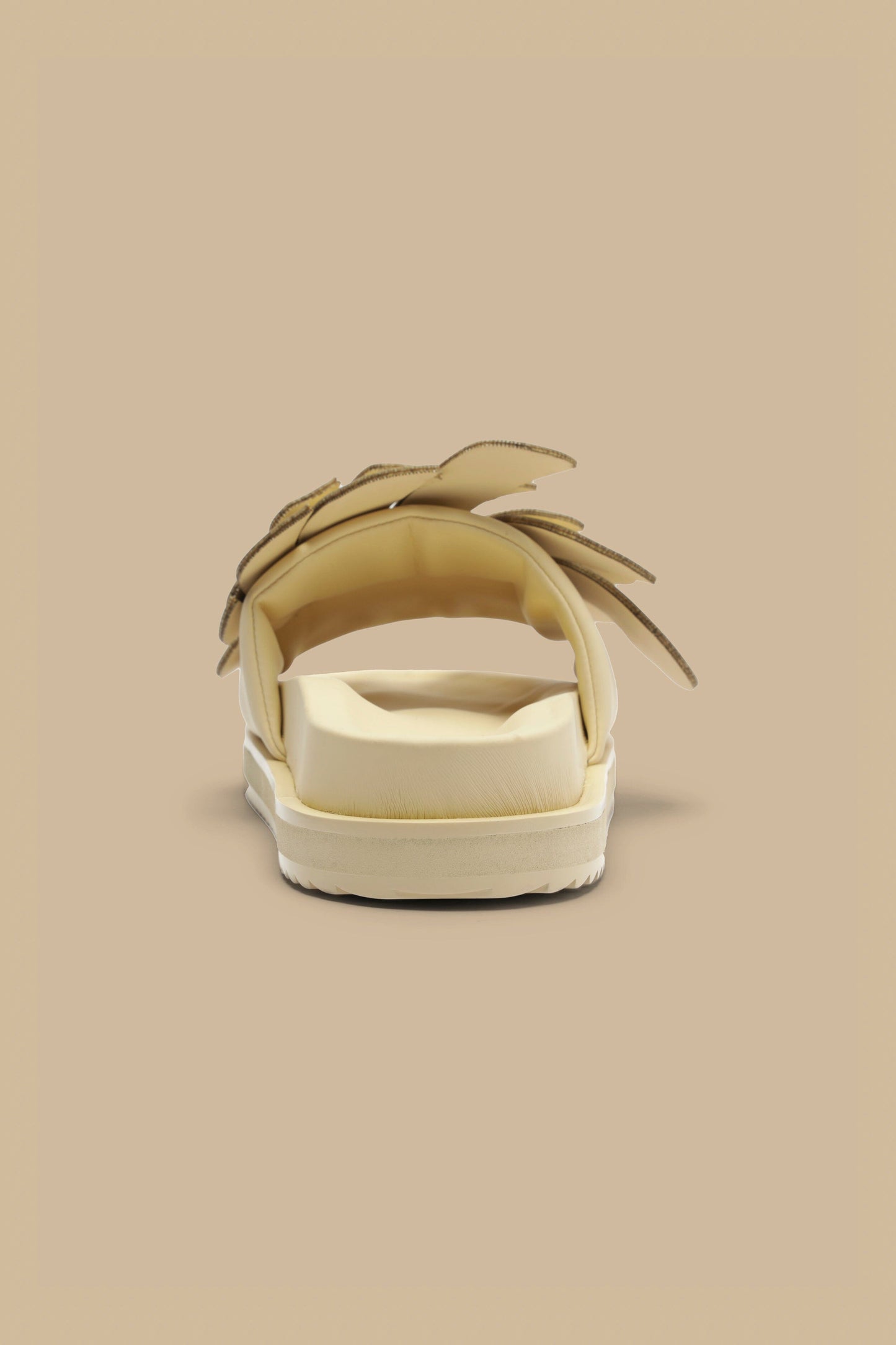 Ivory Monstera Slide Sandal