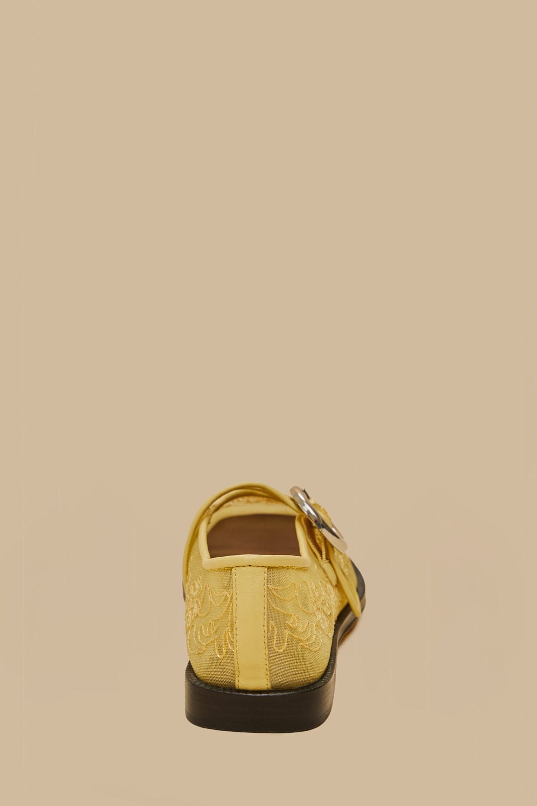Banana Yellow Square Toe Ballerina