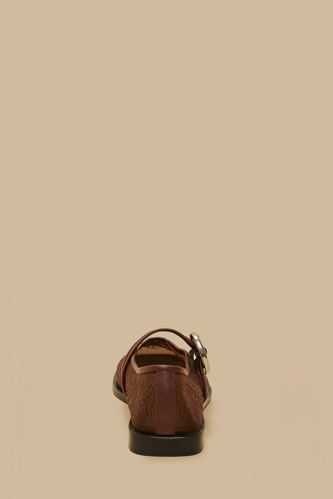 Chicory Coffee Square Toe Ballerina