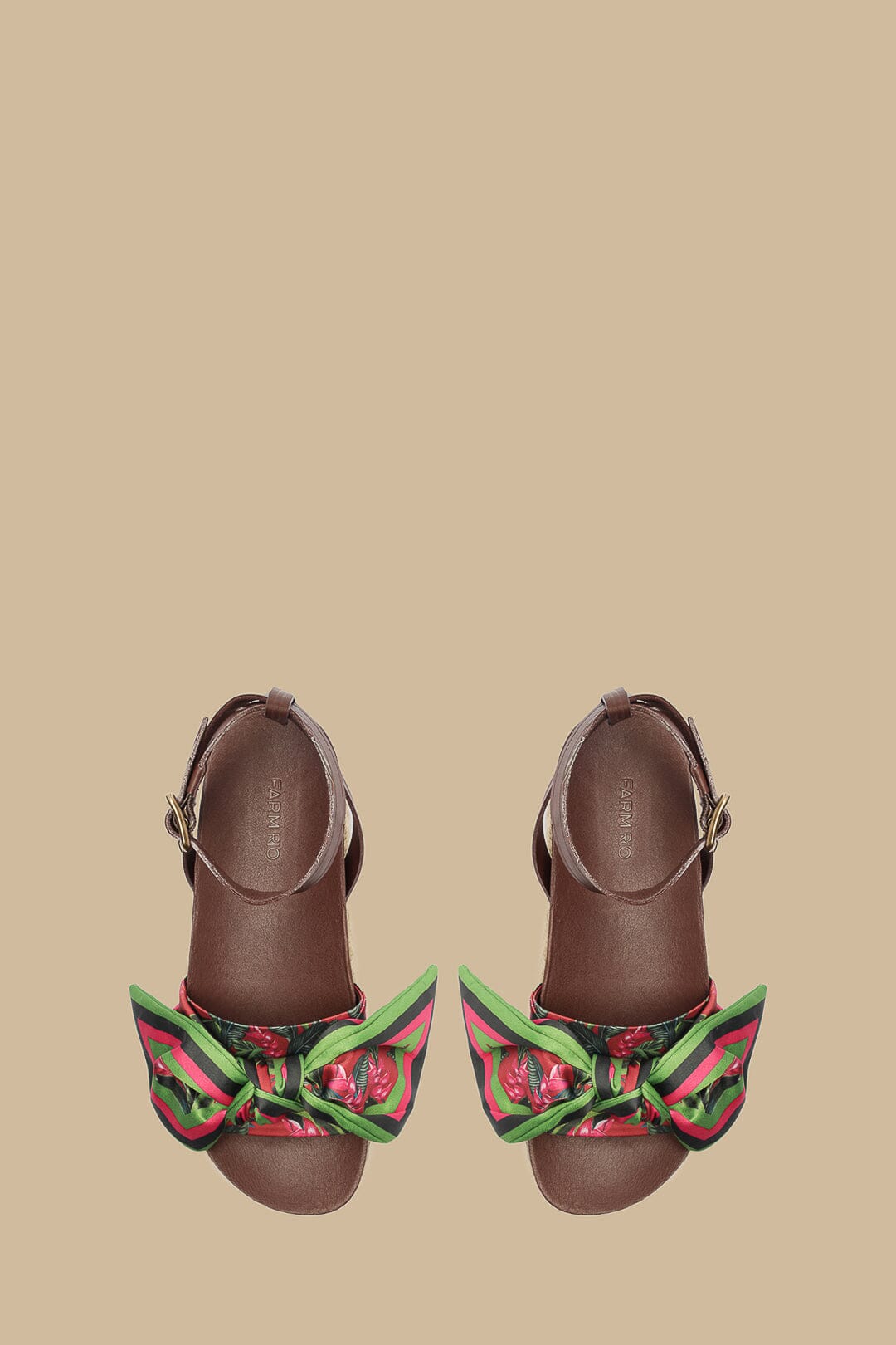 Marsala Scarf Espadrille Flatform Sandal