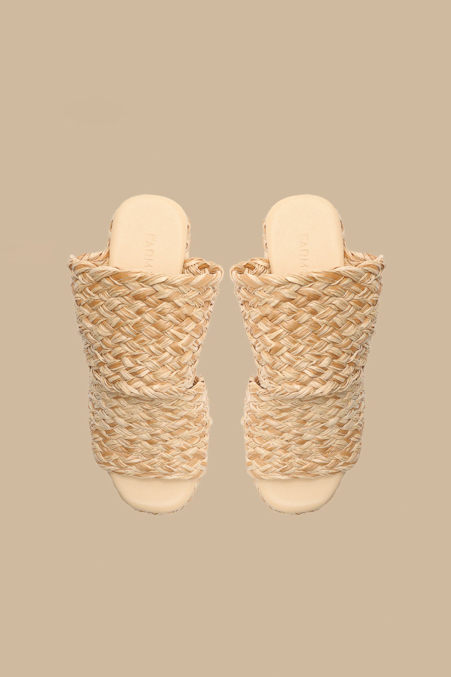 Natural Braided Raffia Platform Sandal