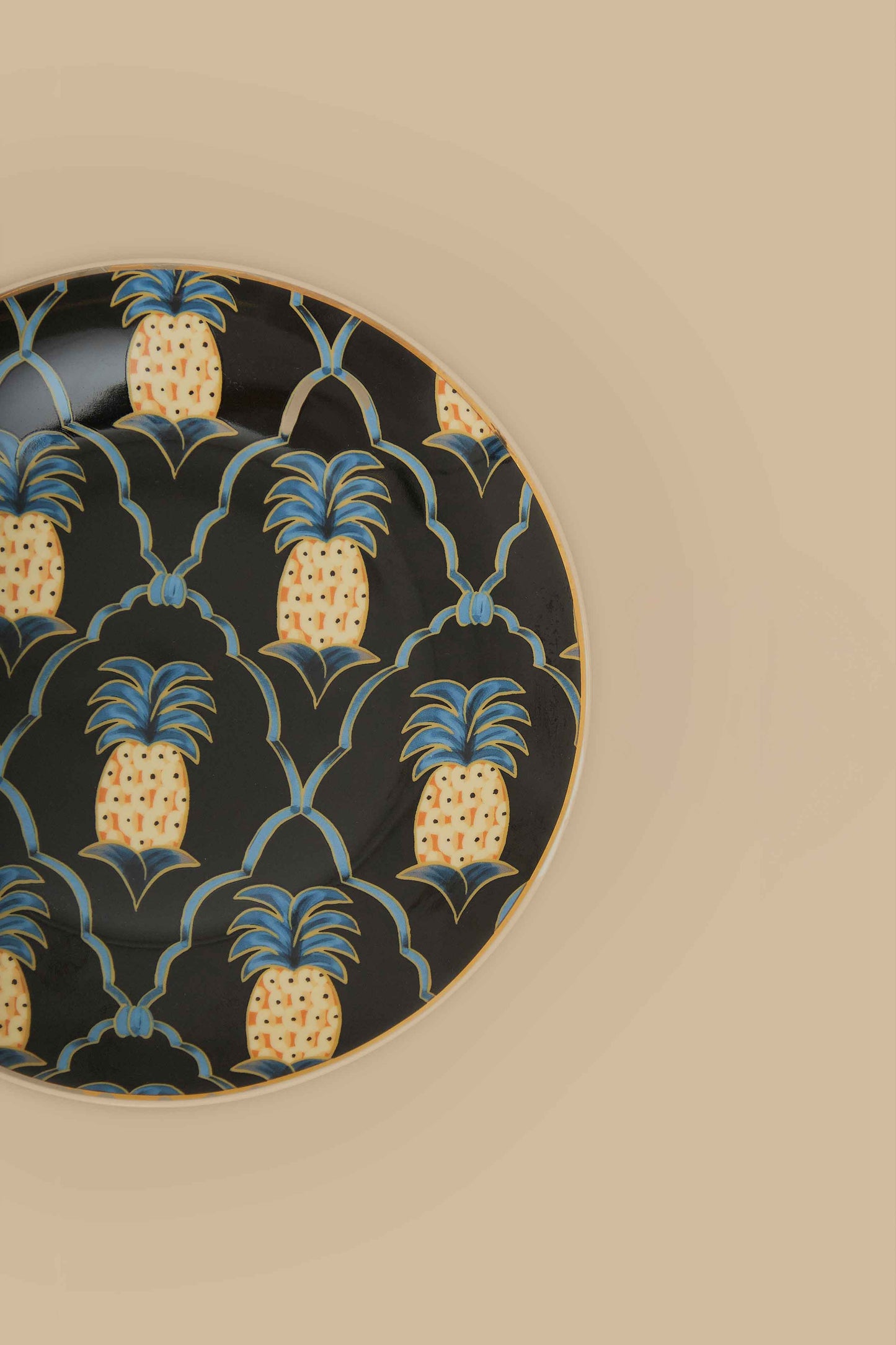 Romantic Pineapple Dessert Plate