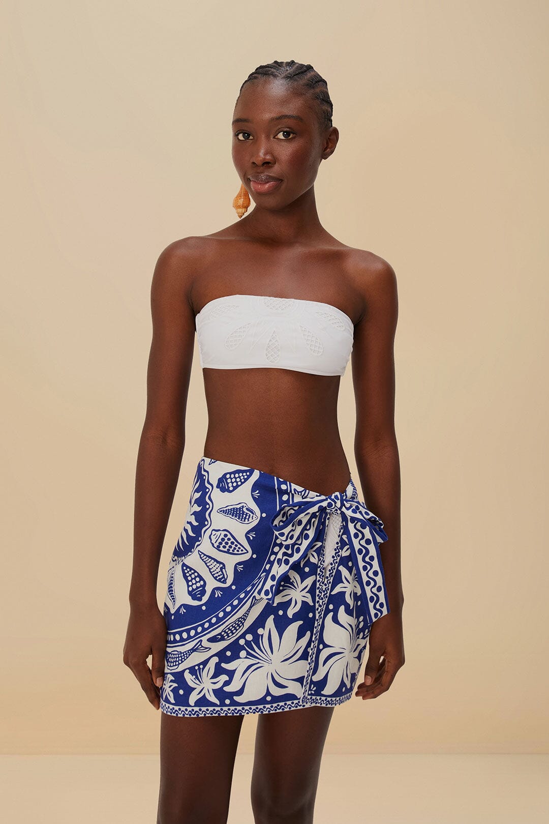 Off-White Ocean Scarf Mini Skirt