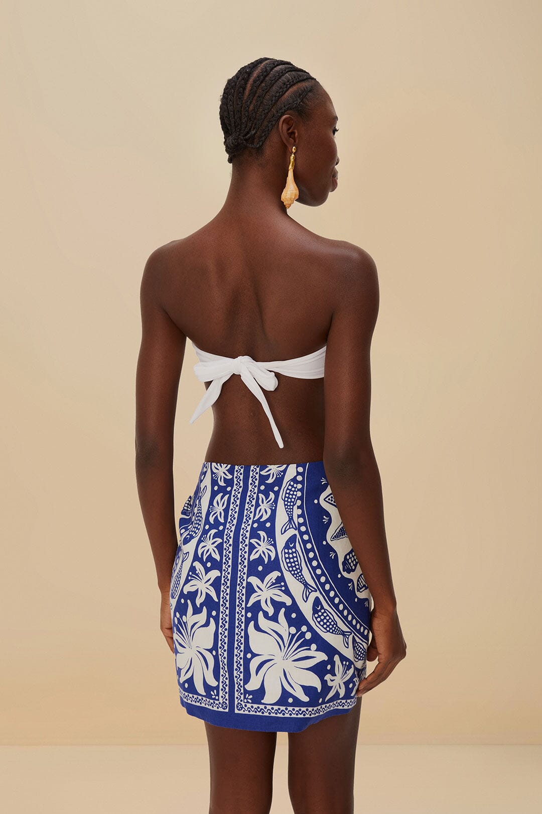 Off-White Ocean Scarf Mini Skirt