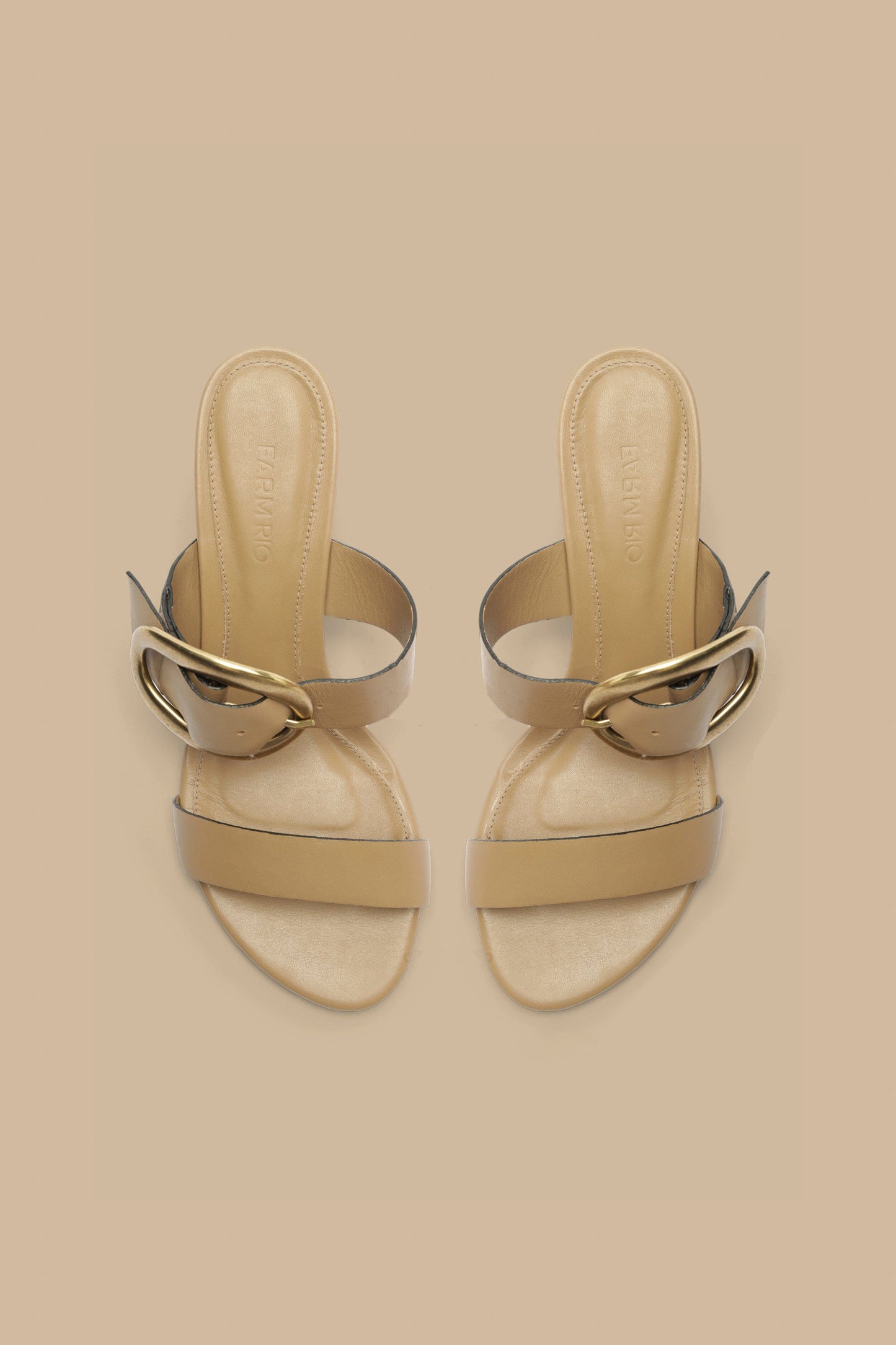 MOCHA BUCKLE WEDGE SANDAL