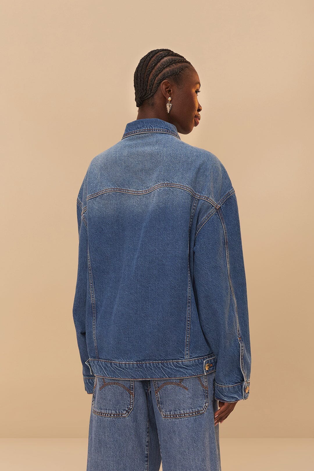 Denim Buttoned Jacket