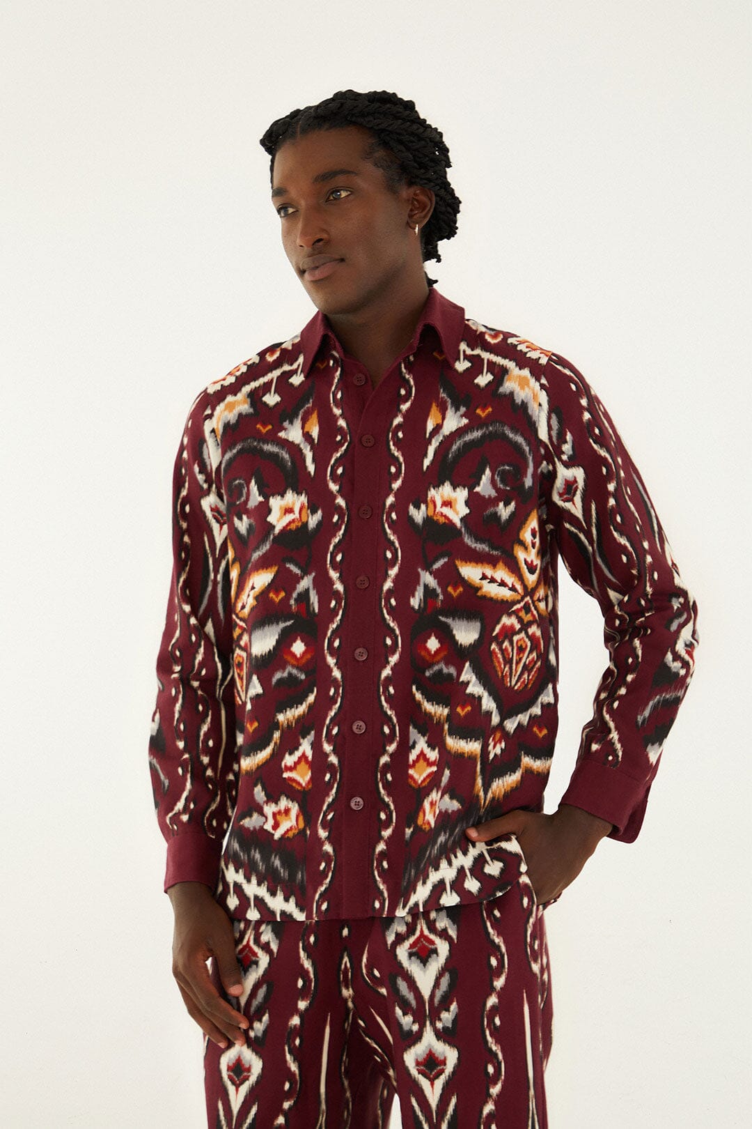 Sand Ainika Pineapple Ikat Shirt