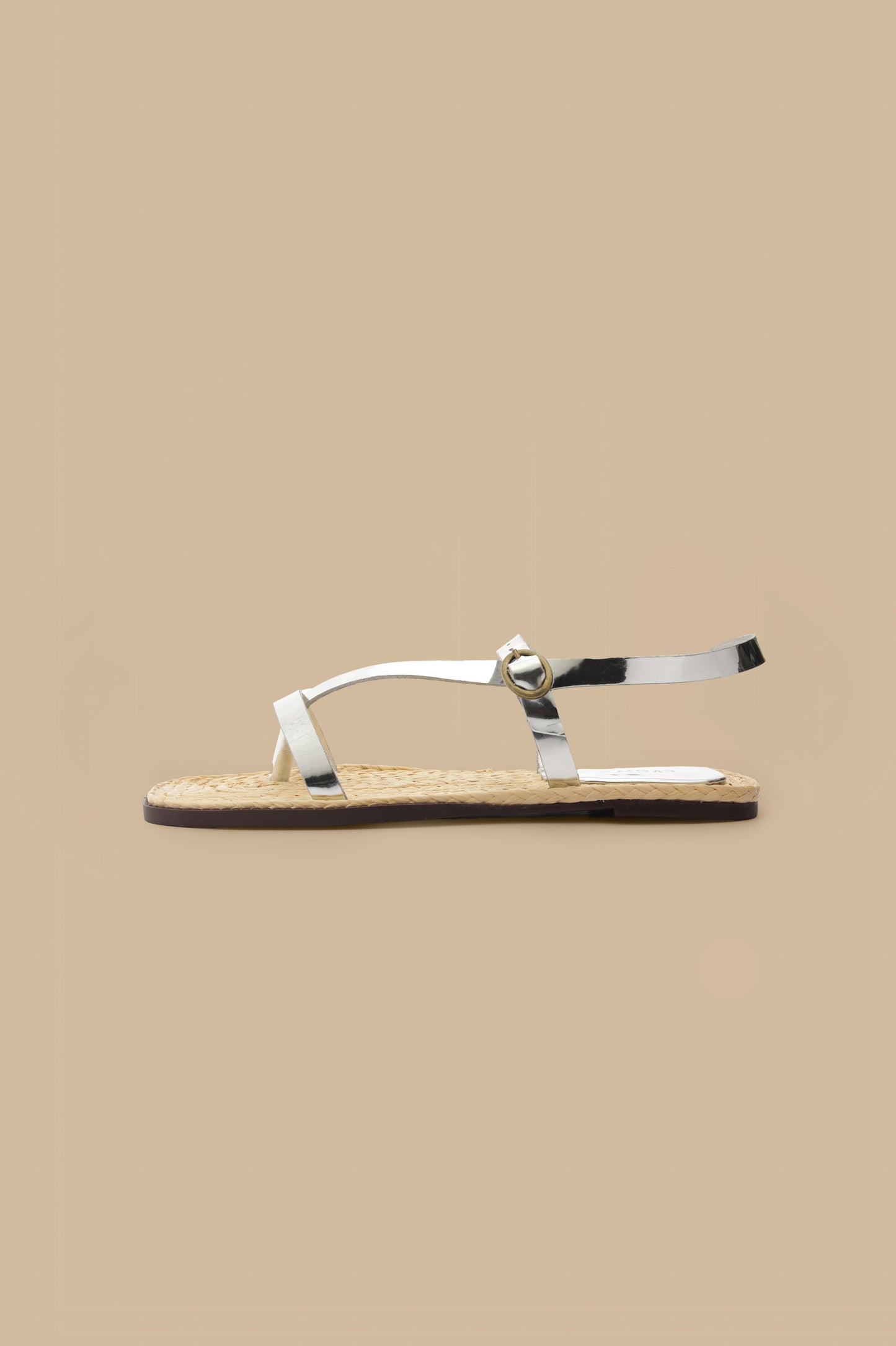 Silver Cross Strap Sandal