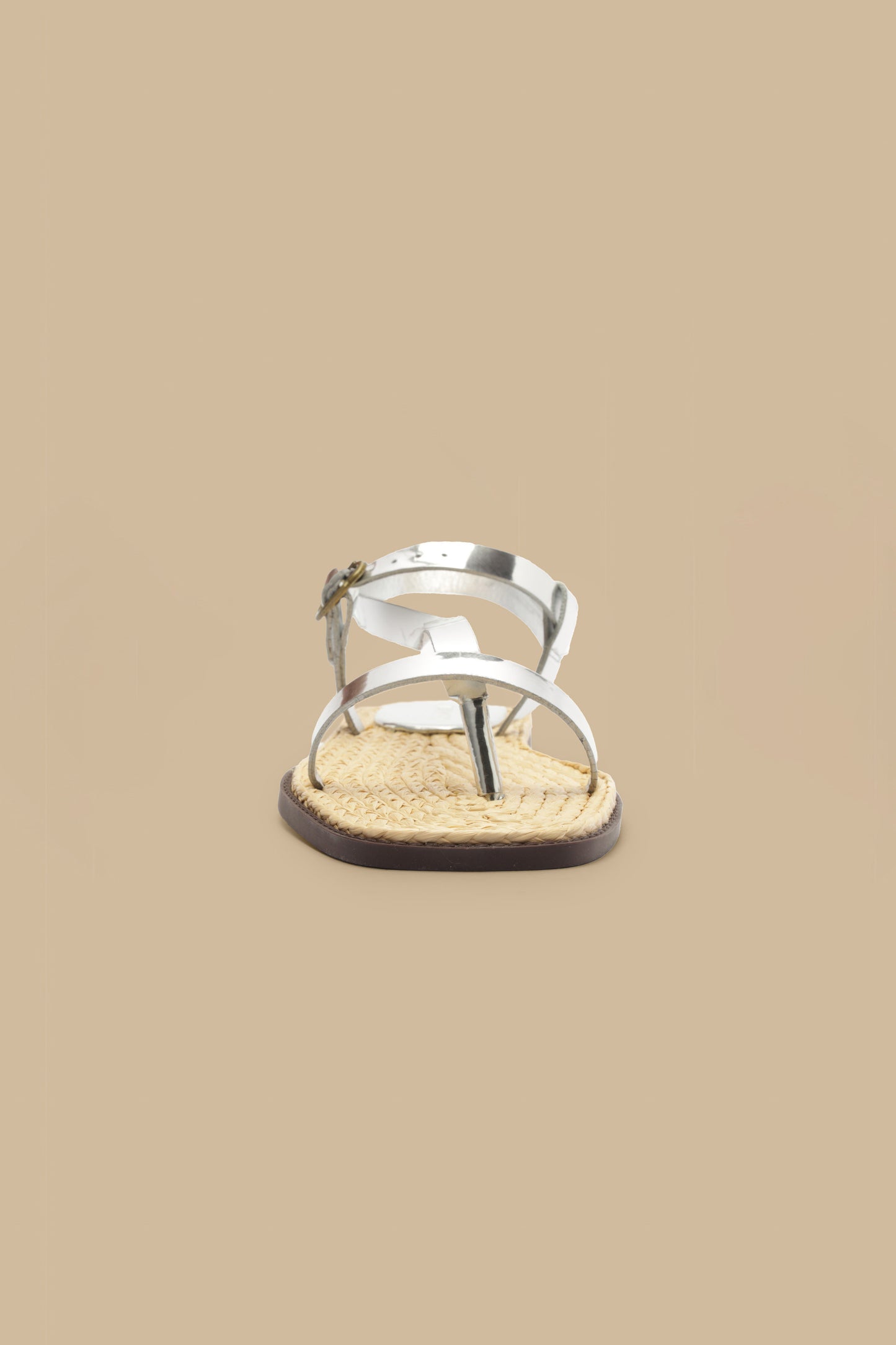 Silver Cross Strap Sandal