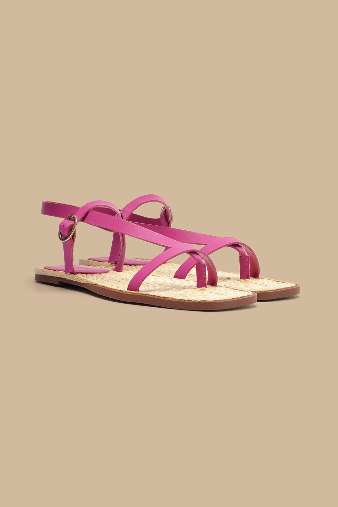 Pink Cross Strap Sandal