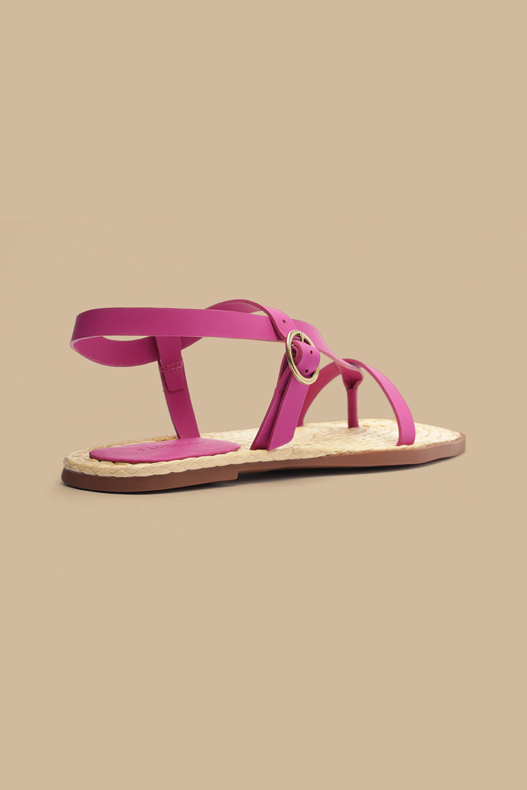 Pink Cross Strap Sandal