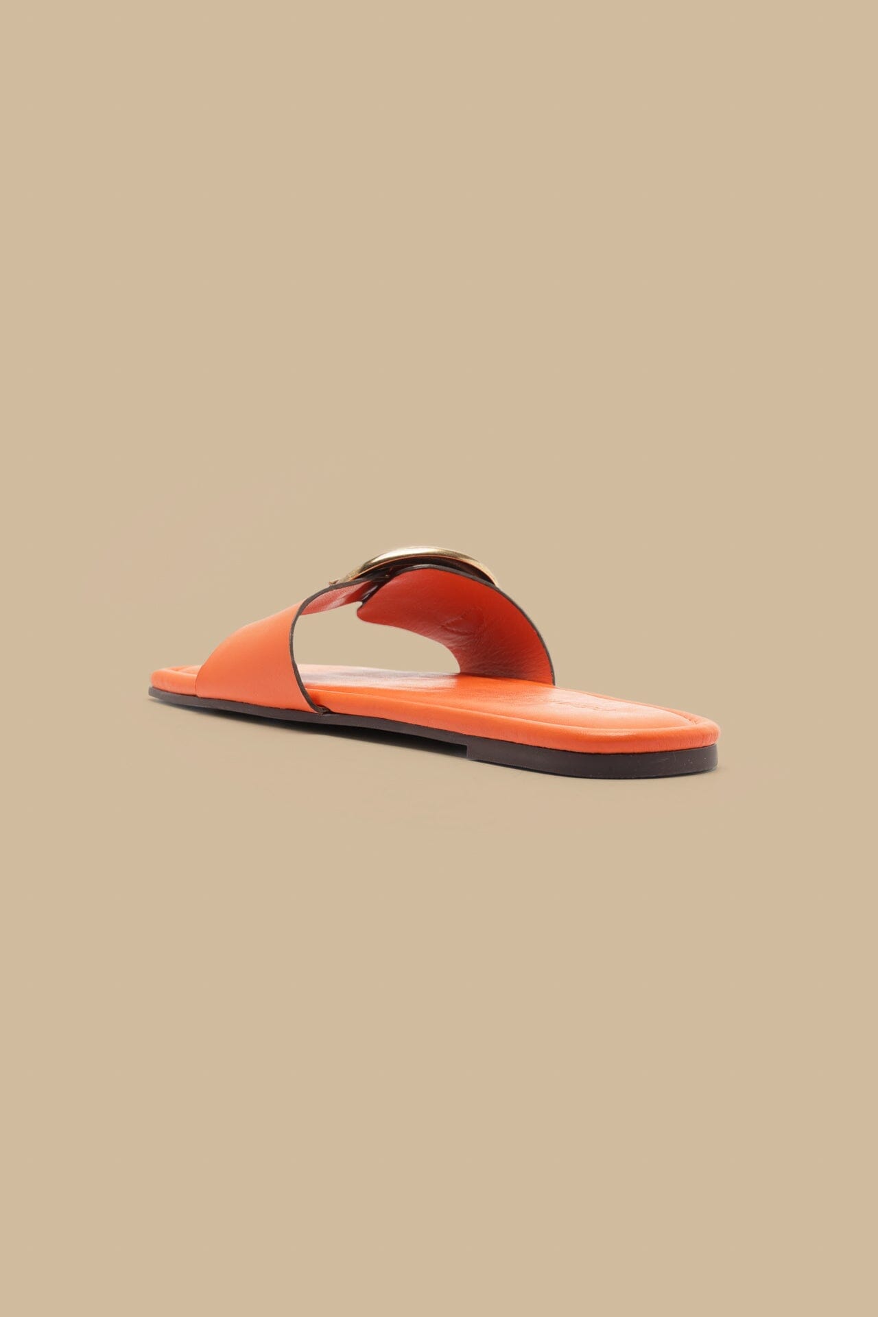 Citrus Organic Buckle Flat Sandal