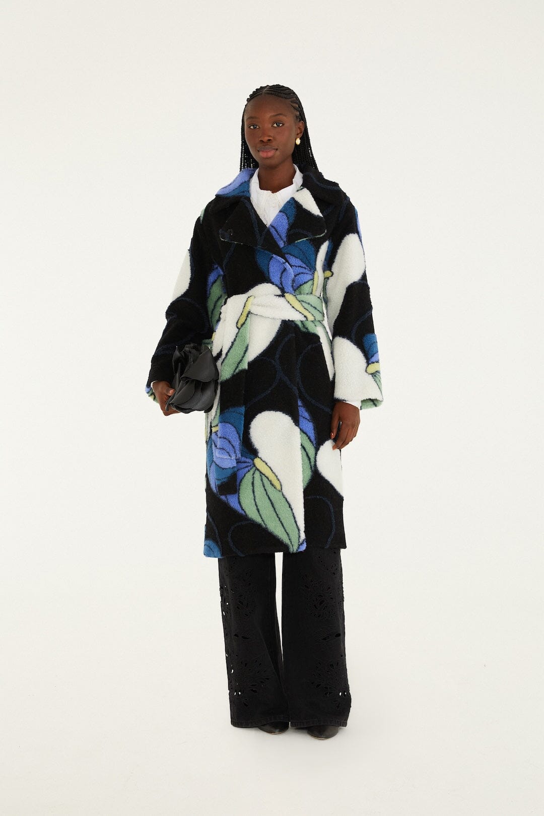 Lovely Anthurium Fleece Coat