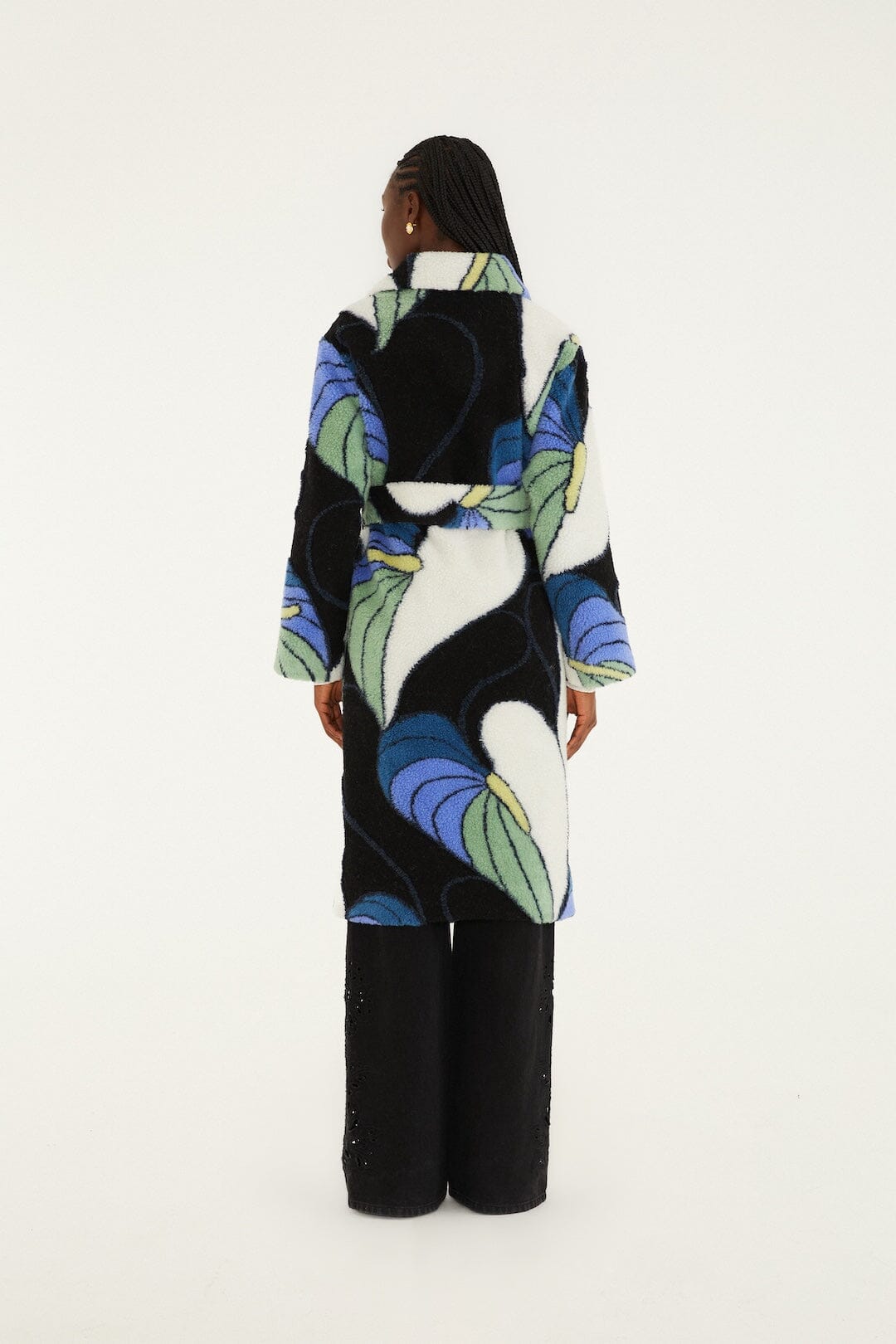 Lovely Anthurium Fleece Coat