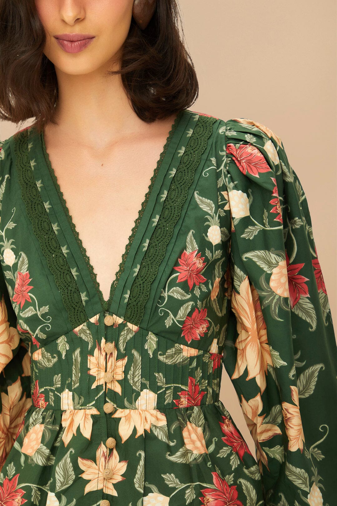 Green Pineapple Garden Blouse