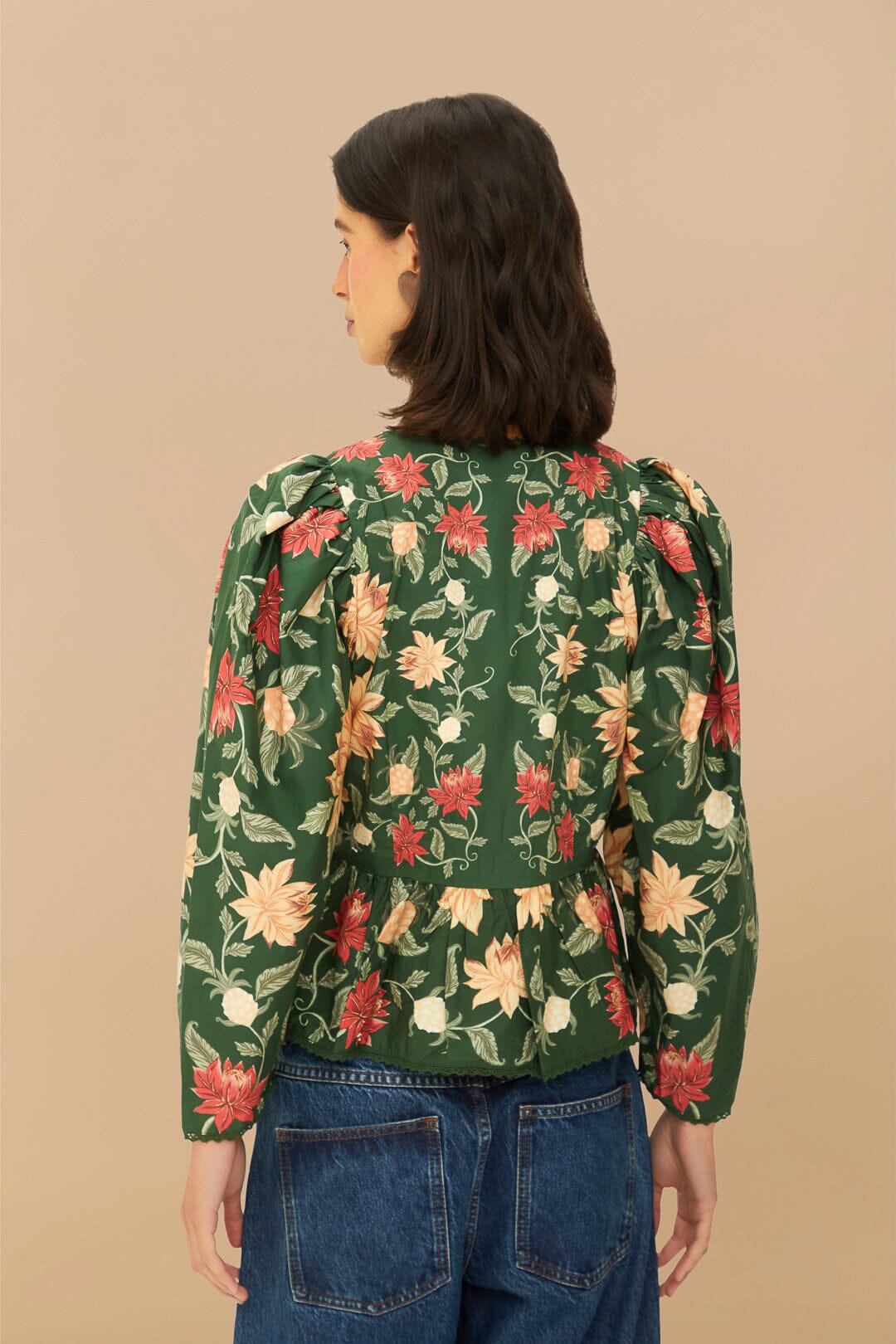 Green Pineapple Garden Blouse