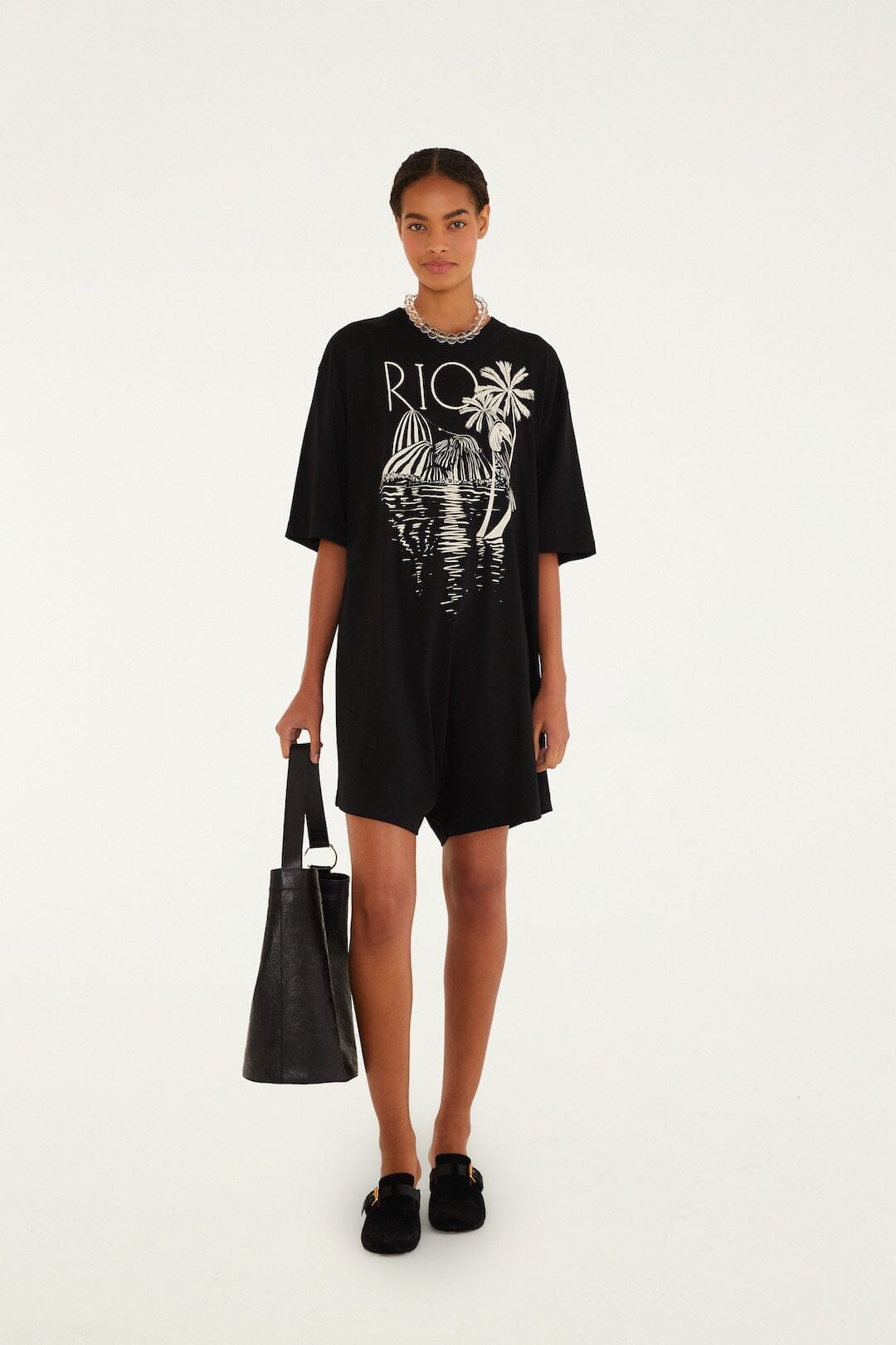 B&w Rio Organic Cotton Mini Jumpsuit